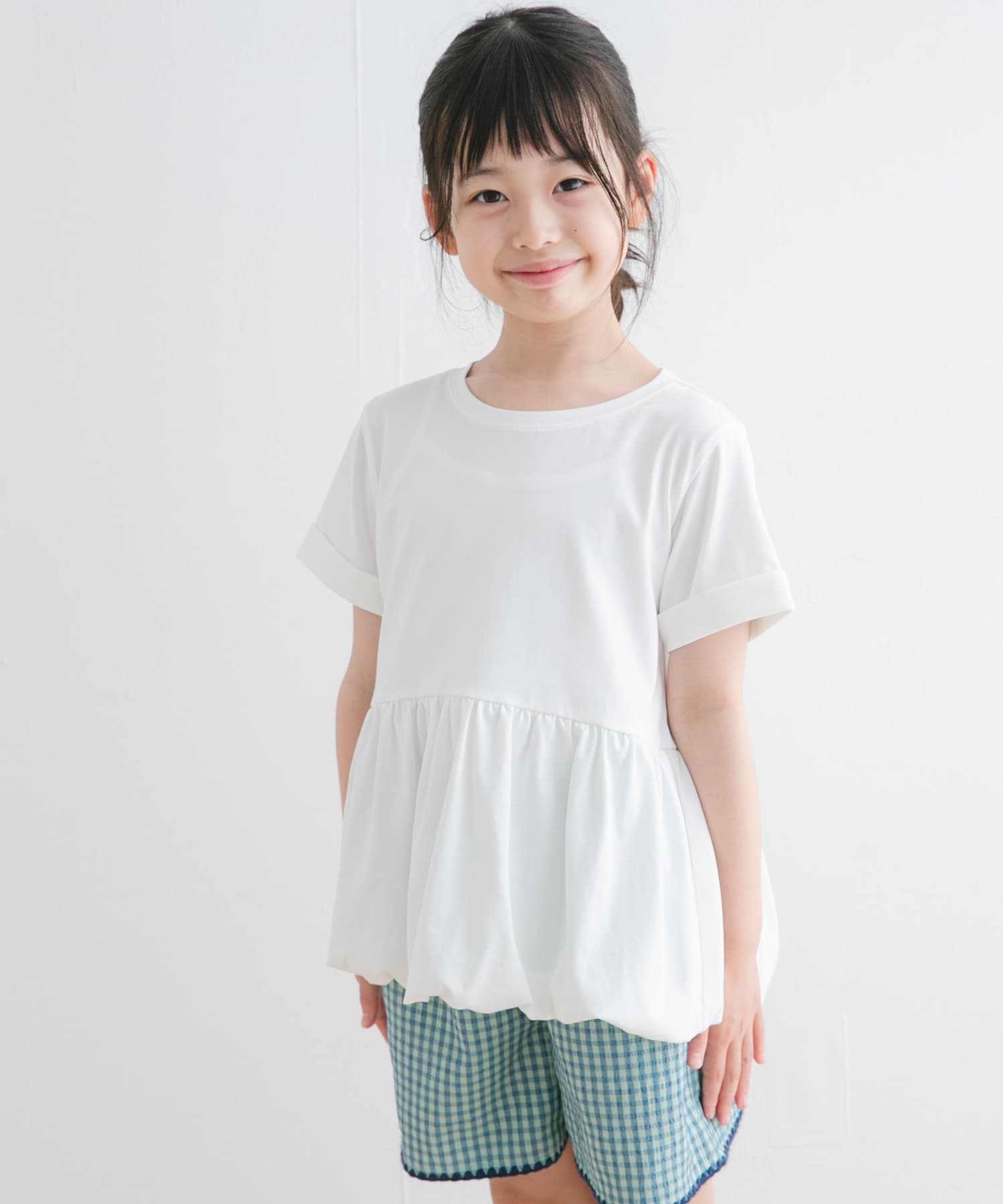 『親子リンク』『WEB/一部店舗限定サイズ』ペプラムバルーンTシャツ(KIDS)