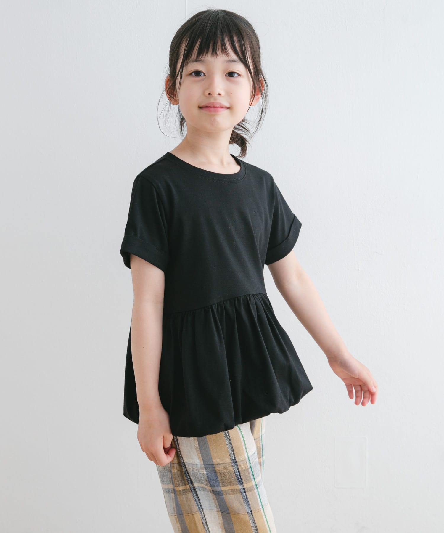 『親子リンク』『WEB/一部店舗限定サイズ』ペプラムバルーンTシャツ(KIDS)