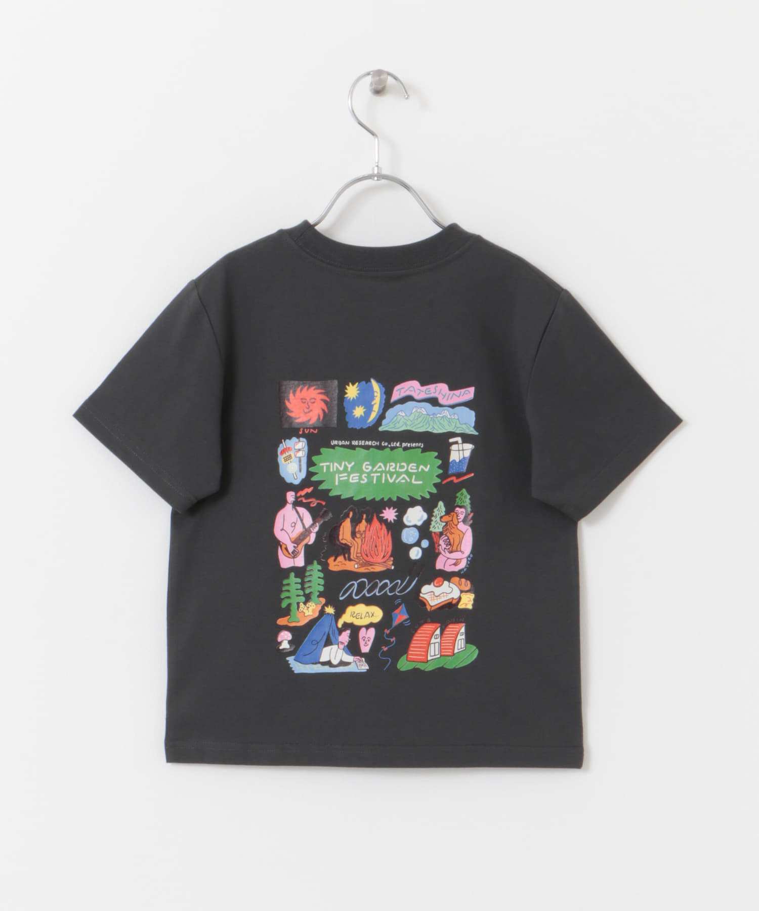 『UR TECH ひやサラクール』TINY GARDEN FESTIVAL×norahi Tee CHARCOAL 120
