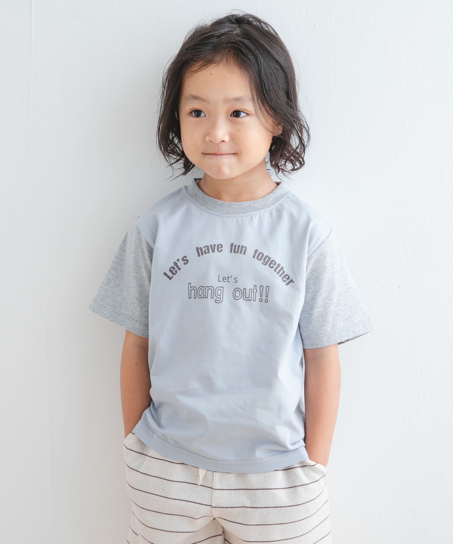 『WEB/一部店舗限定サイズ』配色ロゴTシャツ(KIDS)