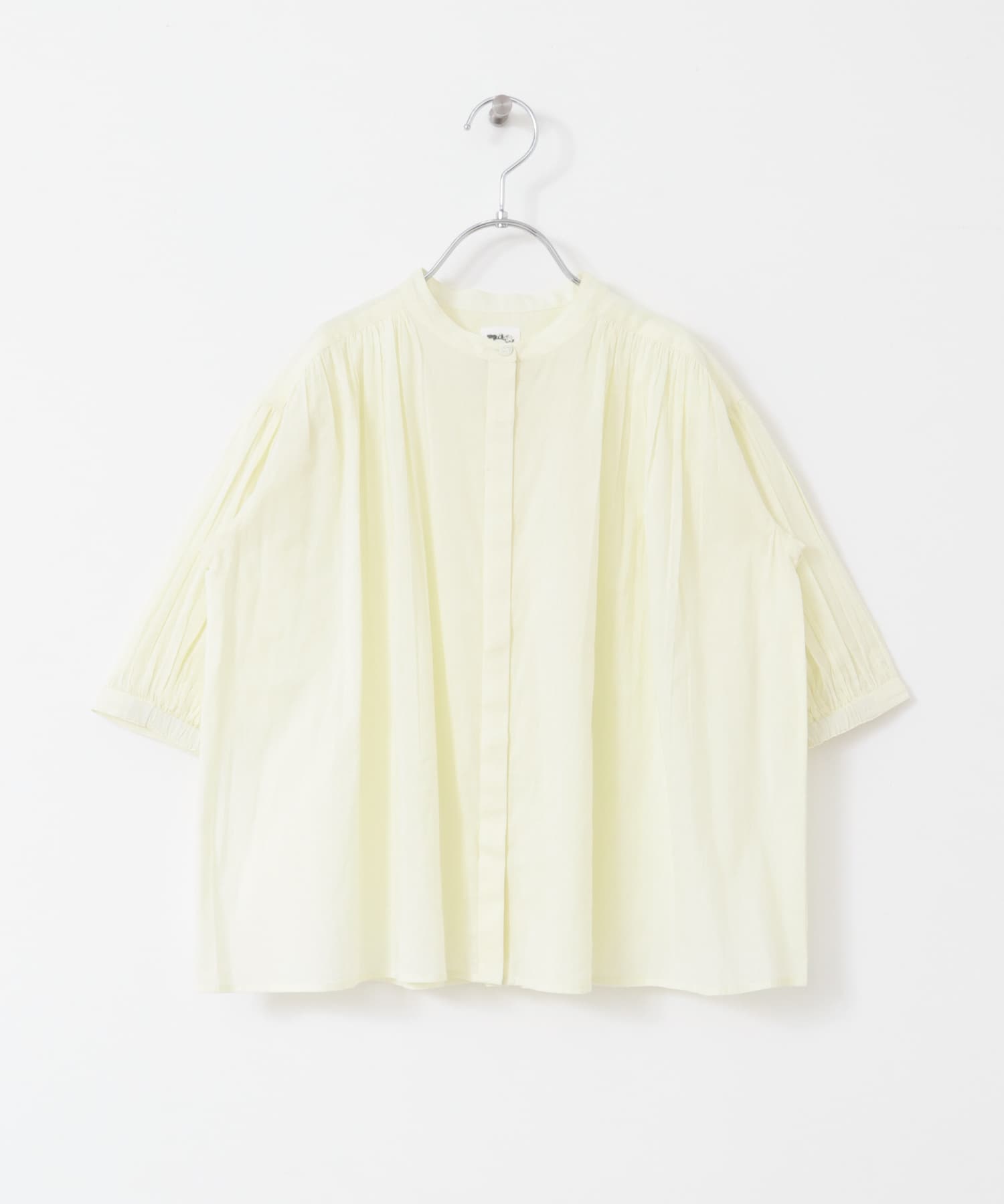 『親子リンク』コットンボイルギャザーブラウス(KIDS) YELLOW 105