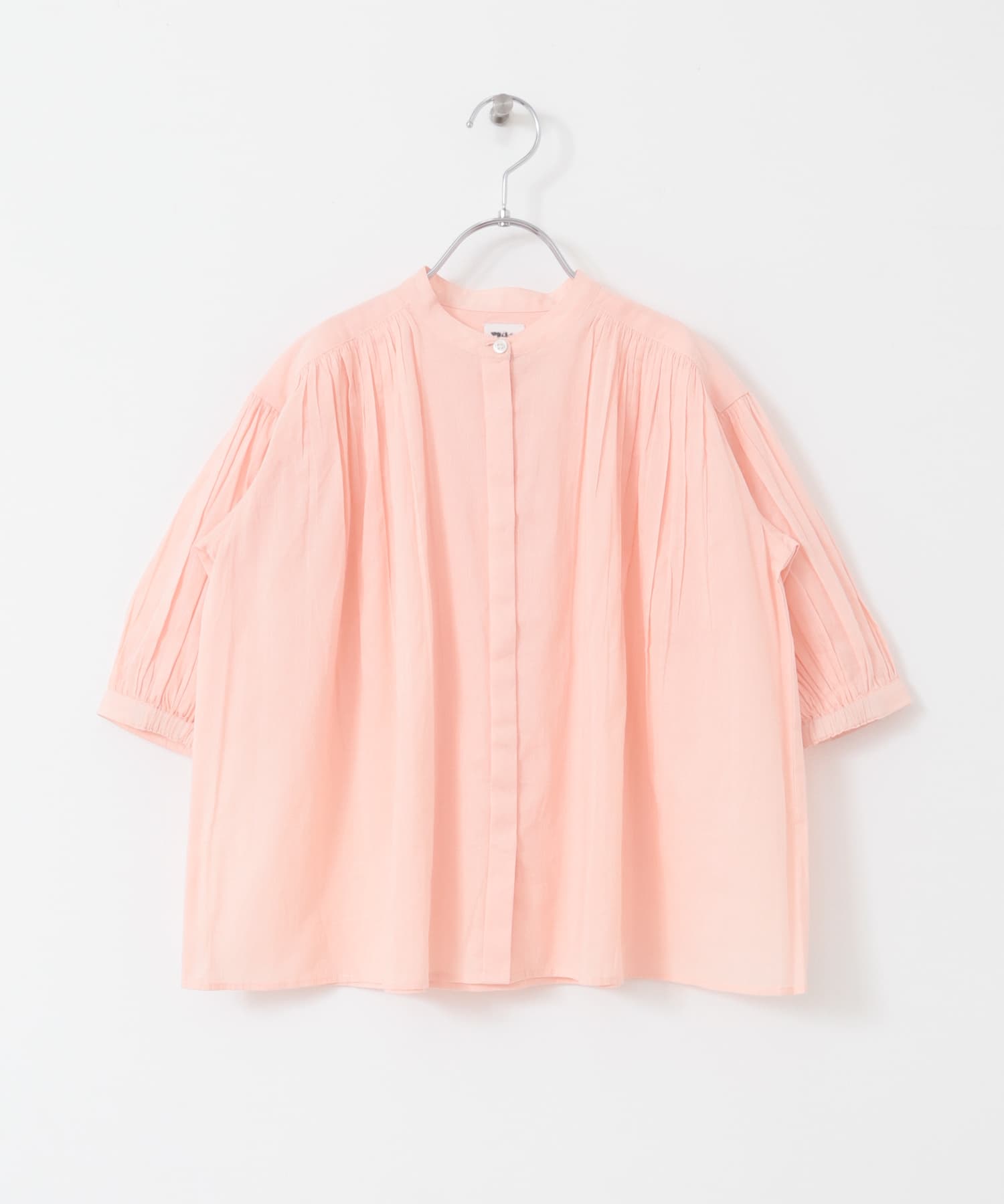 『親子リンク』コットンボイルギャザーブラウス(KIDS) PINK 105