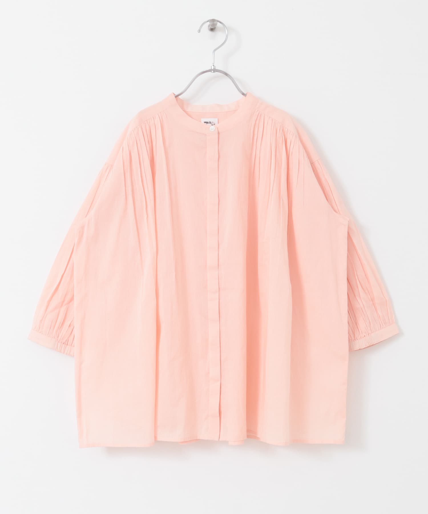 『WEB/一部店舗限定』『親子リンク』コットンボイルギャザーブラウス(KIDS) PINK 150