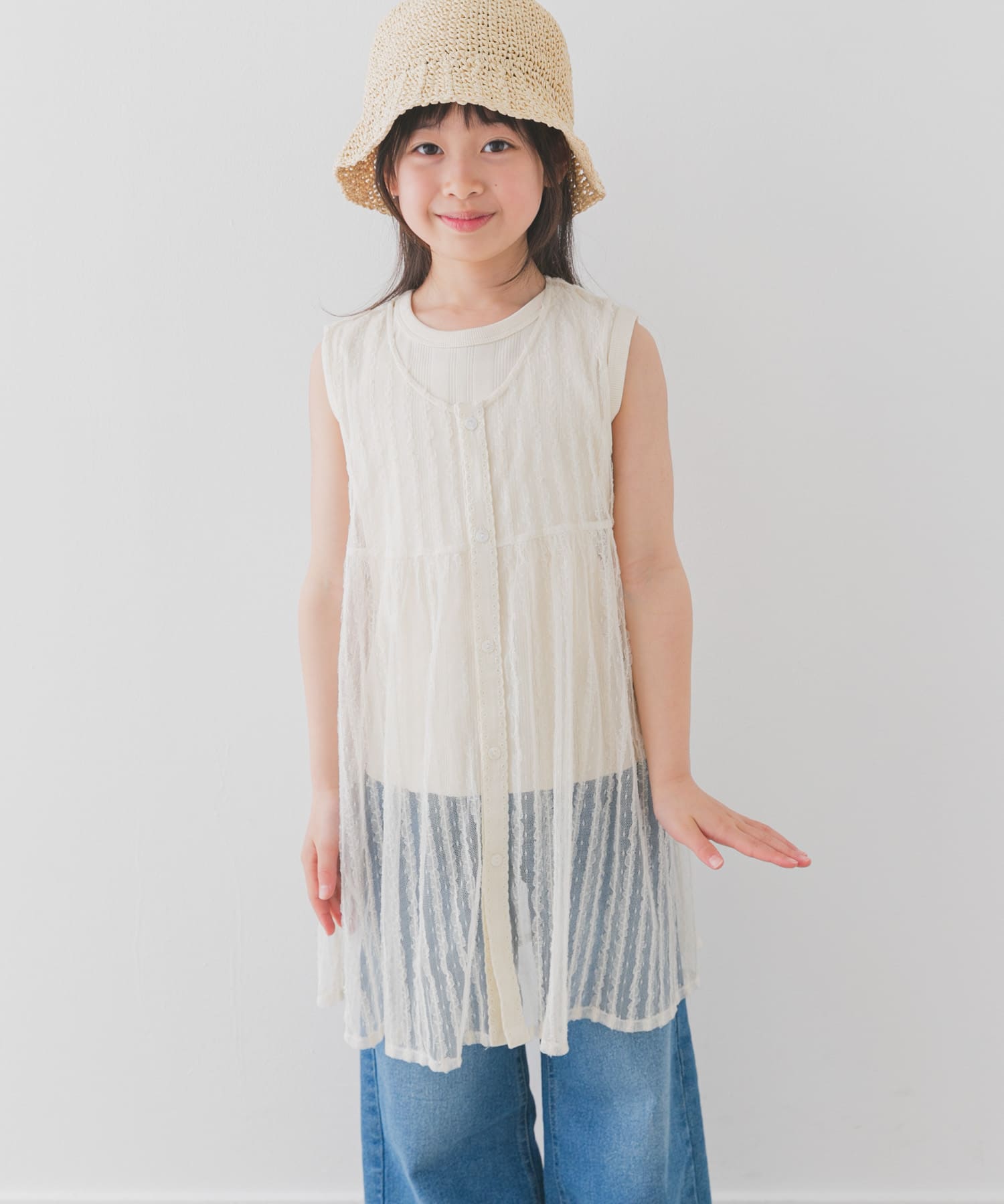『WEB/一部店舗限定サイズ』チュールチュニック(KIDS)