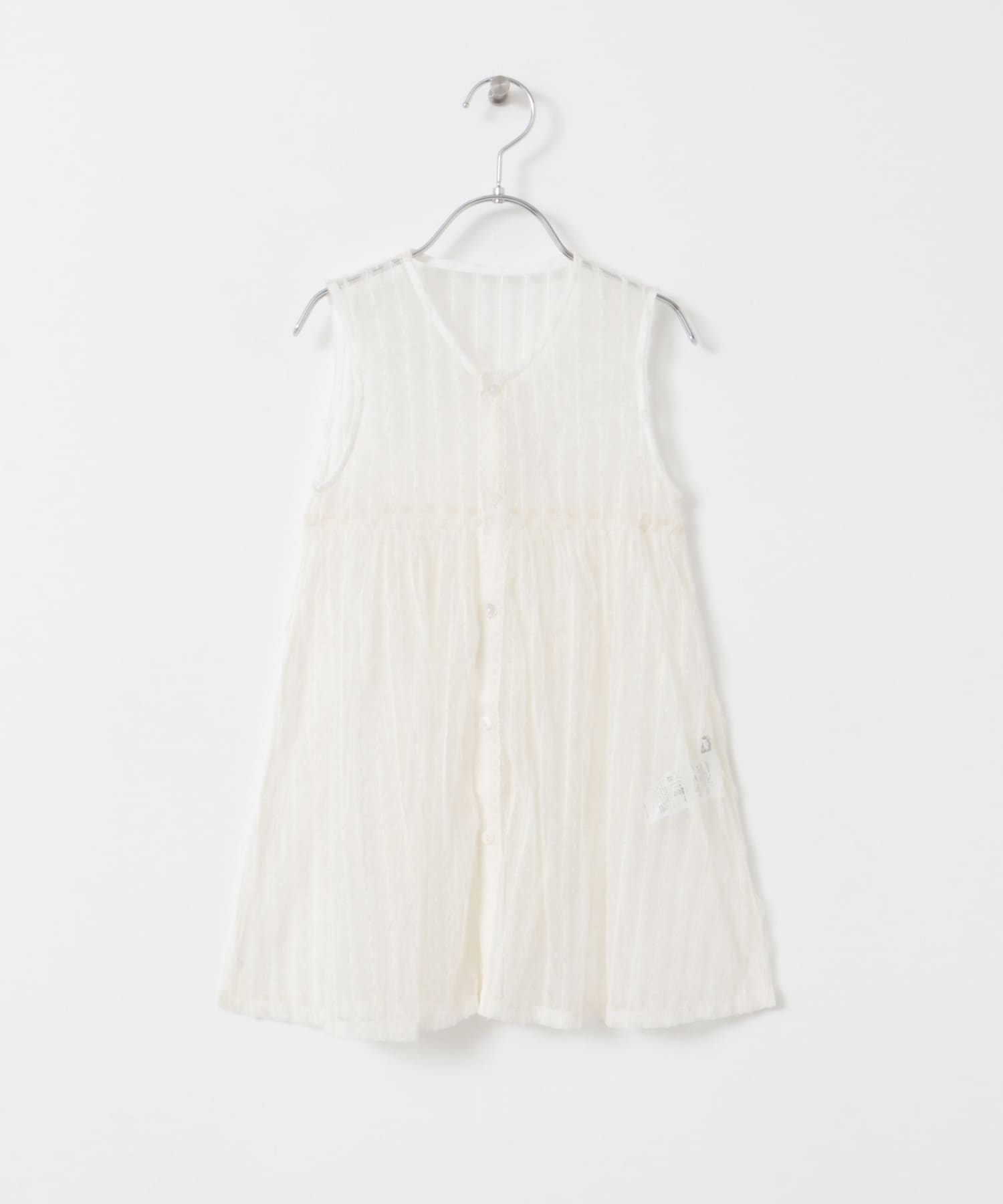 『WEB/一部店舗限定サイズ』チュールチュニック(KIDS) IVORY 105