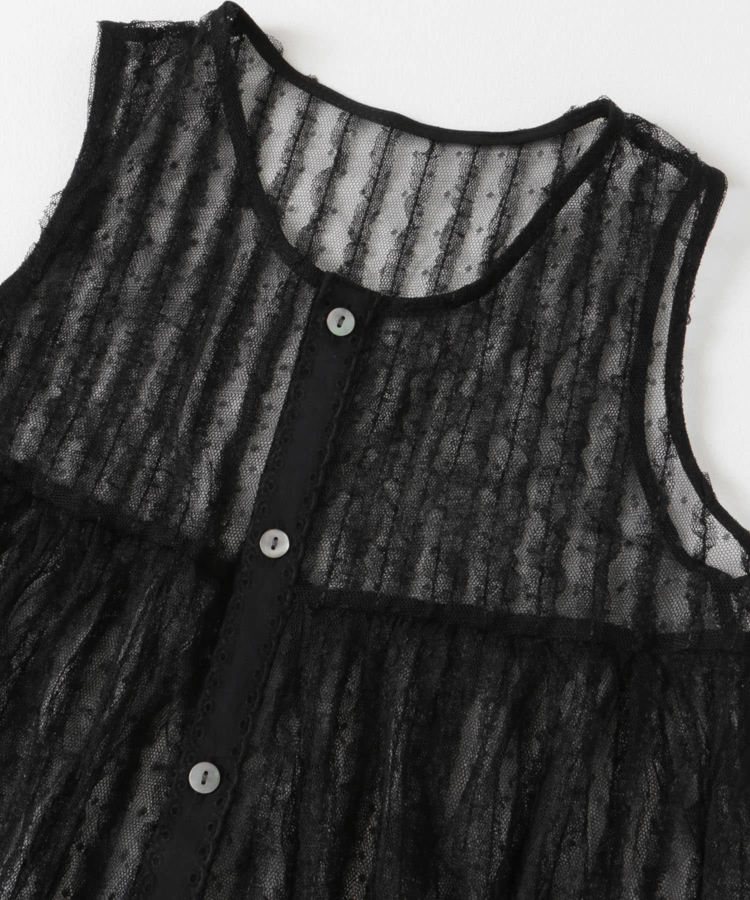 『WEB/一部店舗限定サイズ』チュールチュニック(KIDS) BLACK 105