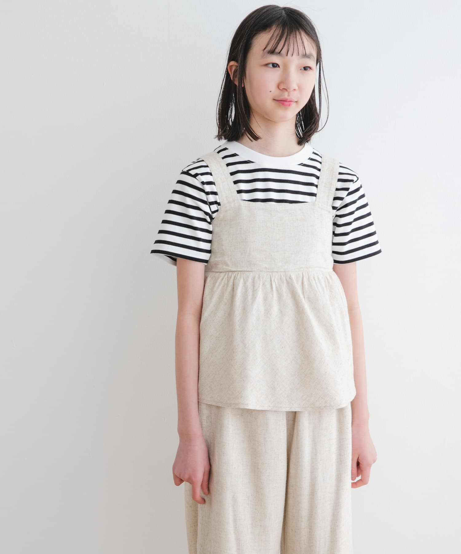 『セットアップ対応』『WEB/一部店舗限定』レーヨンリネンキャミソールブラウス(KIDS)