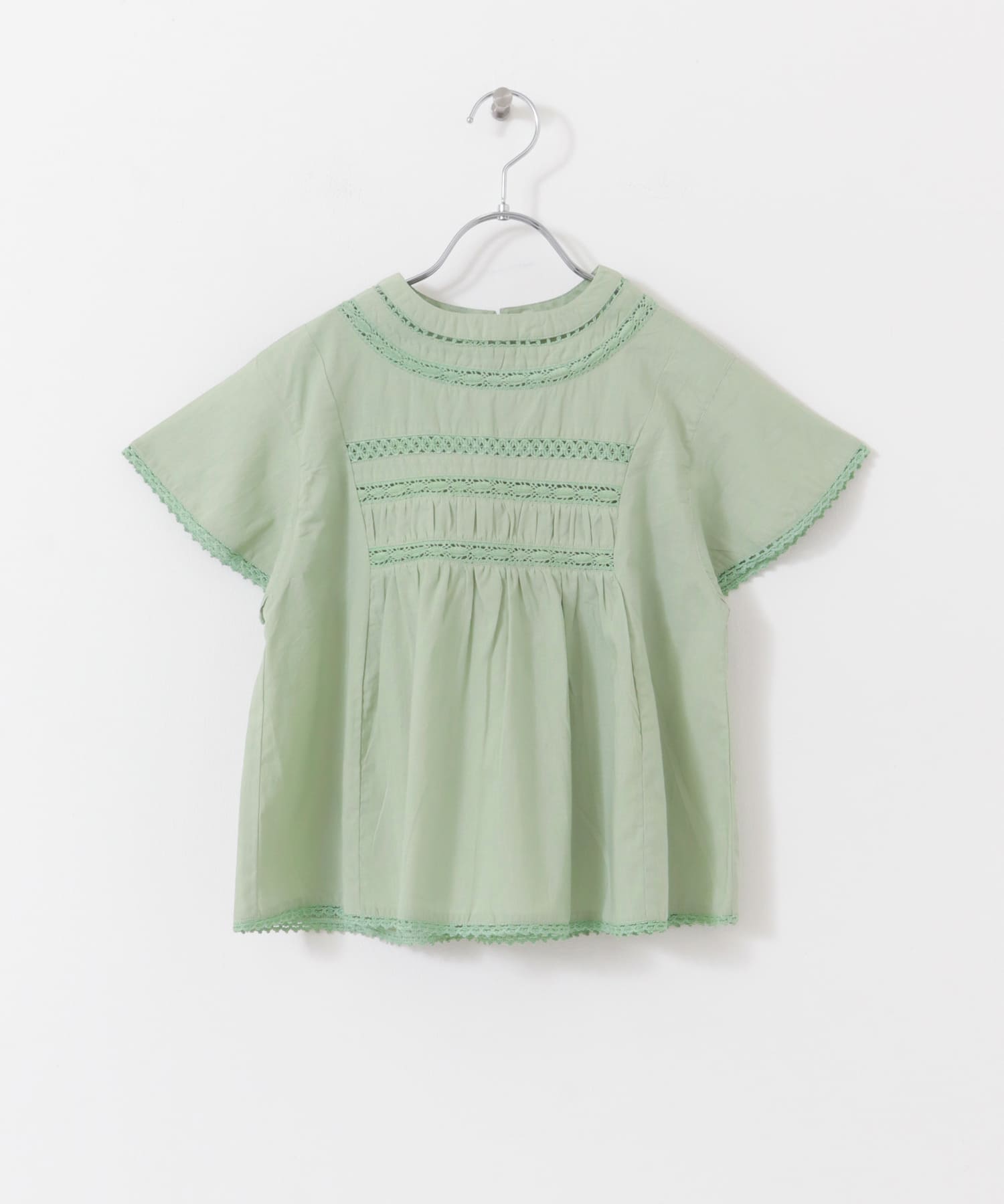 ハシゴレースシャーリングブラウス(KIDS) SAGE 105