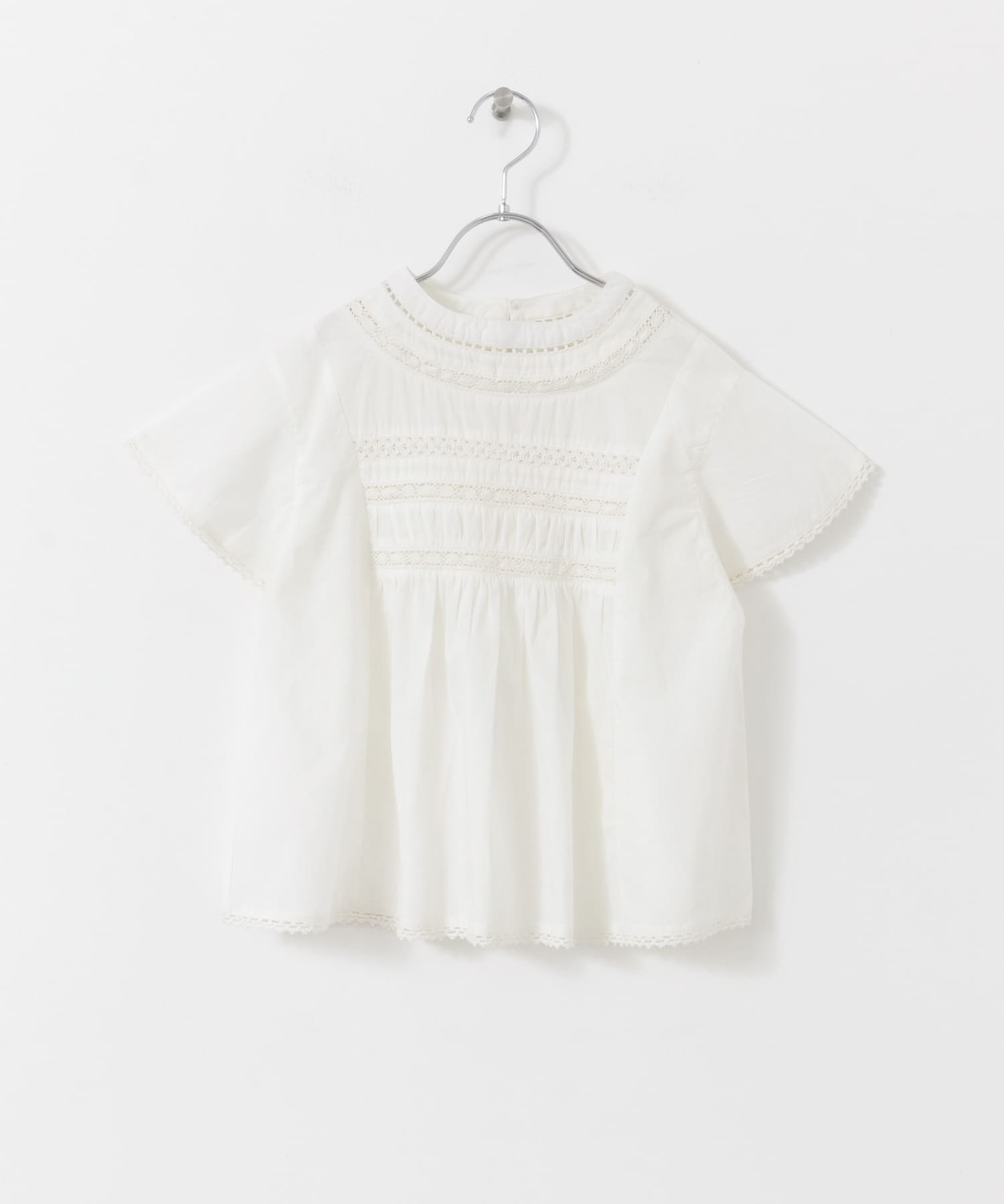 ハシゴレースシャーリングブラウス(KIDS) OFF 105