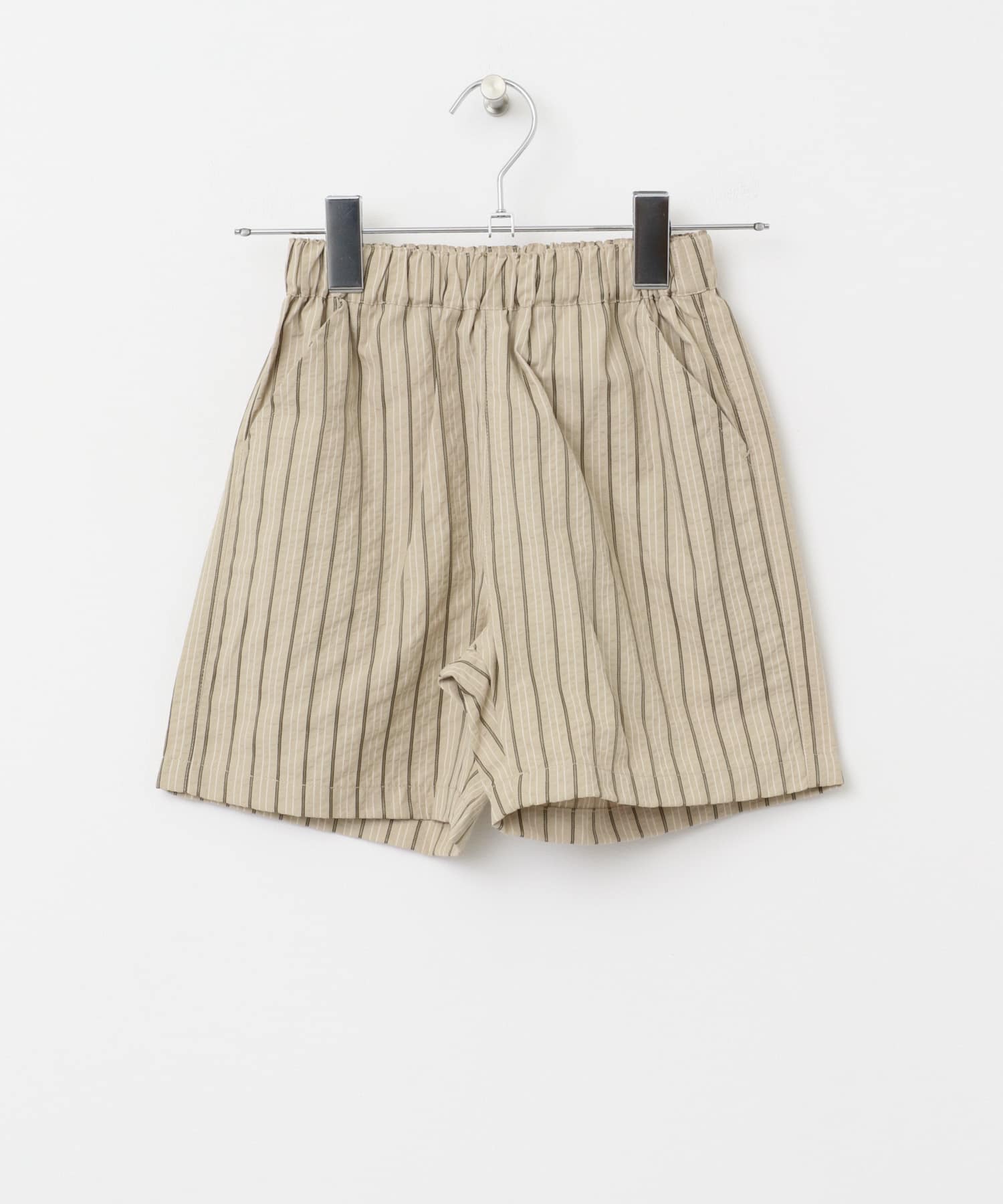 『WEB/一部店舗限定サイズ』ストライプショートパンツ(KIDS) BEIGE 105