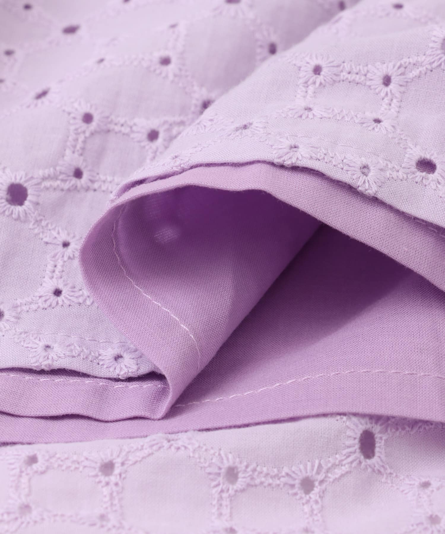 コットンレースティアードスカート(KIDS) PURPLE 105