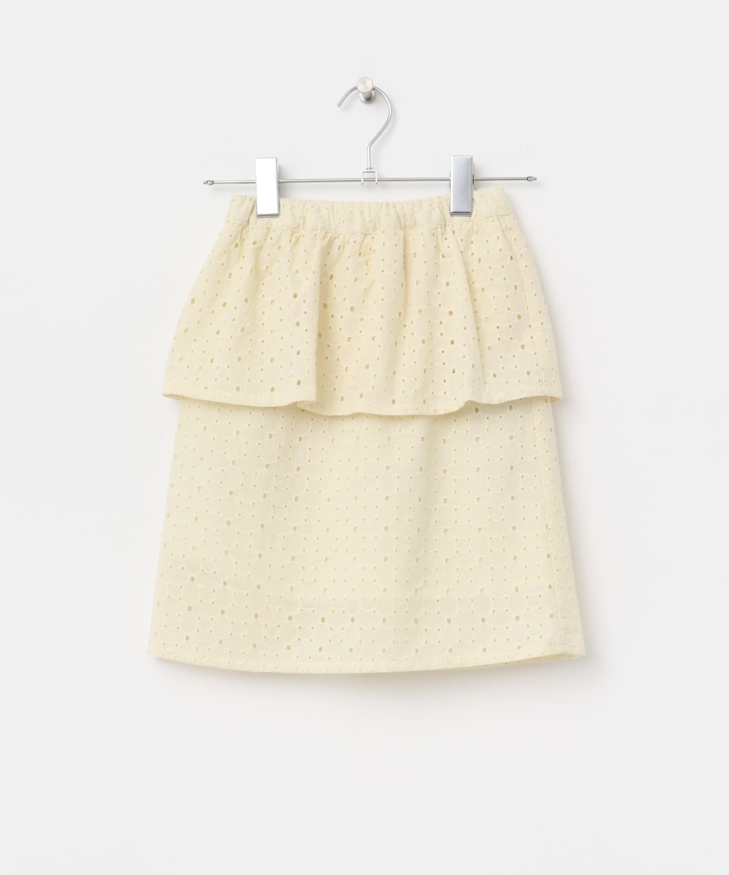 コットンレースティアードスカート(KIDS) IVORY 105