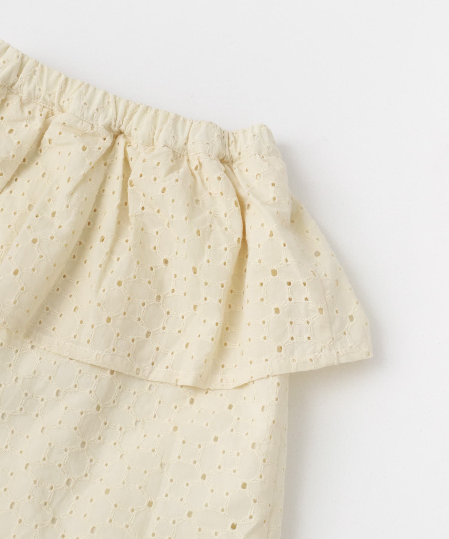 コットンレースティアードスカート(KIDS) IVORY 105