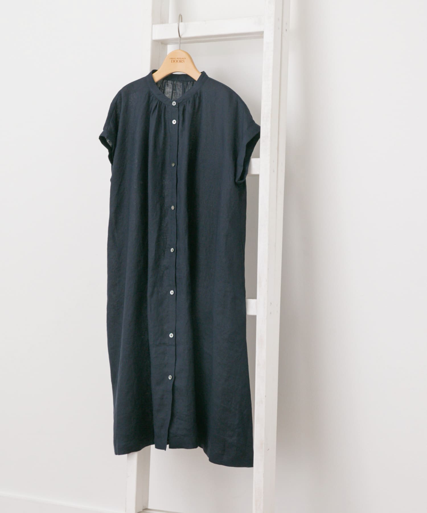 『WEB/一部店舗限定』『親子リンク』リネンギャザーワンピース(KIDS) NAVY 150