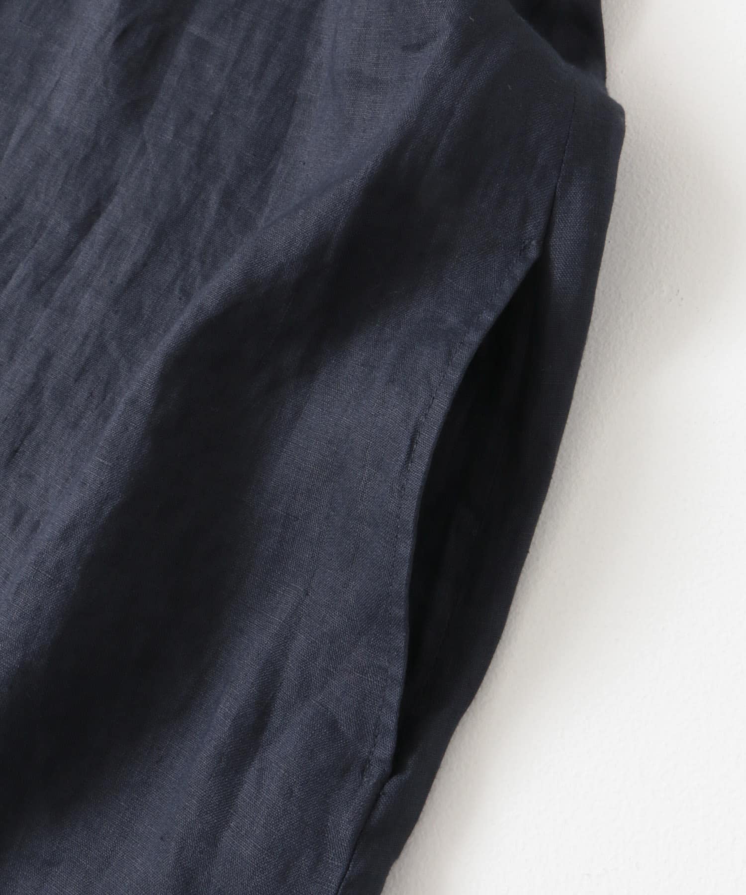 『WEB/一部店舗限定』『親子リンク』リネンギャザーワンピース(KIDS) NAVY 150