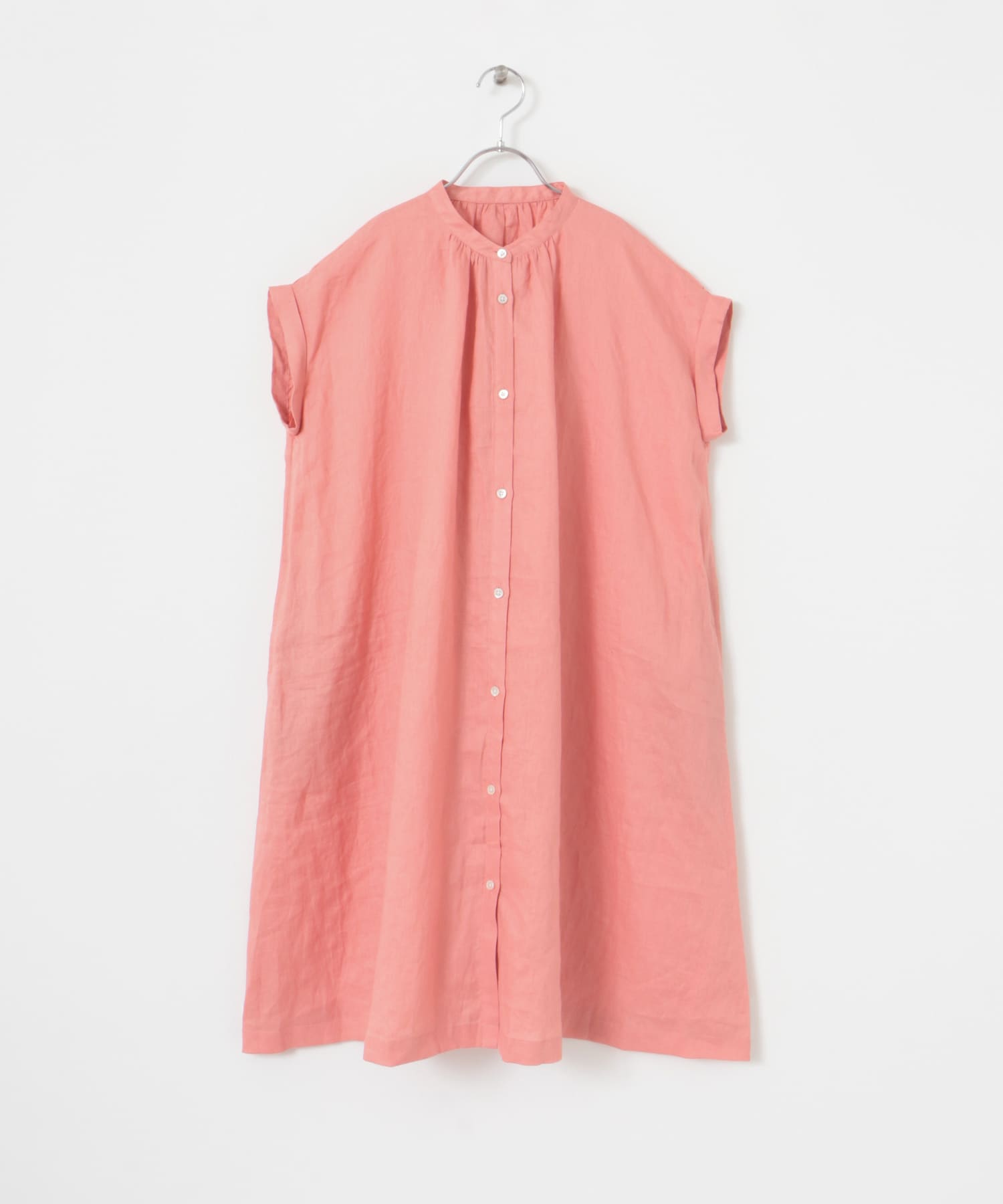 『WEB/一部店舗限定』『親子リンク』リネンギャザーワンピース(KIDS) PINK 150