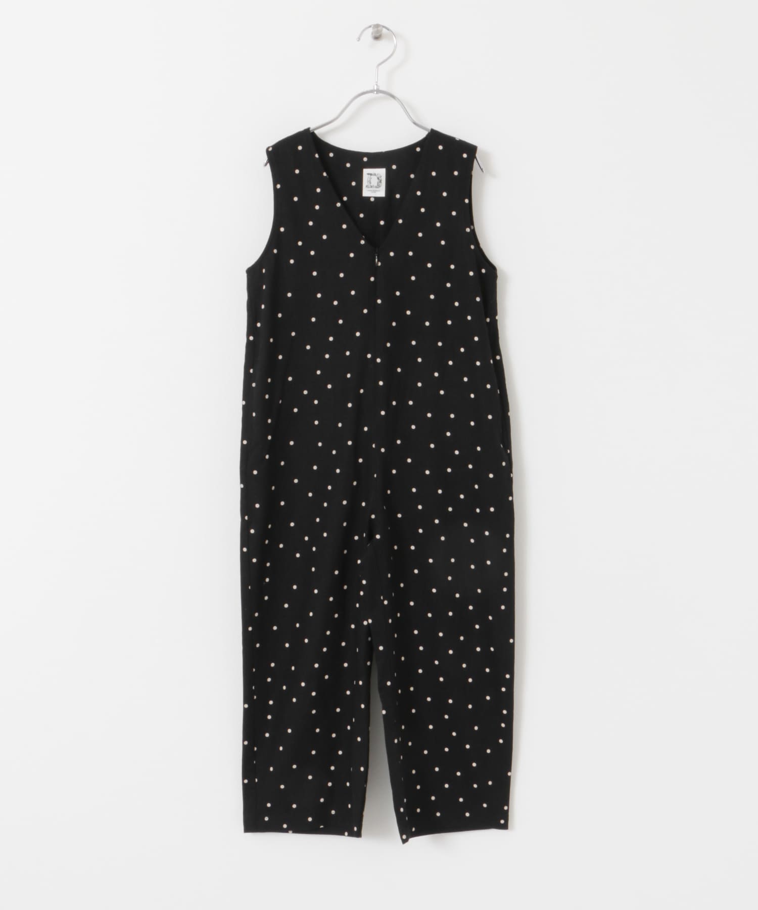 『親子リンク』リネンレーヨンドットオールインワン(KIDS) BLACK 105