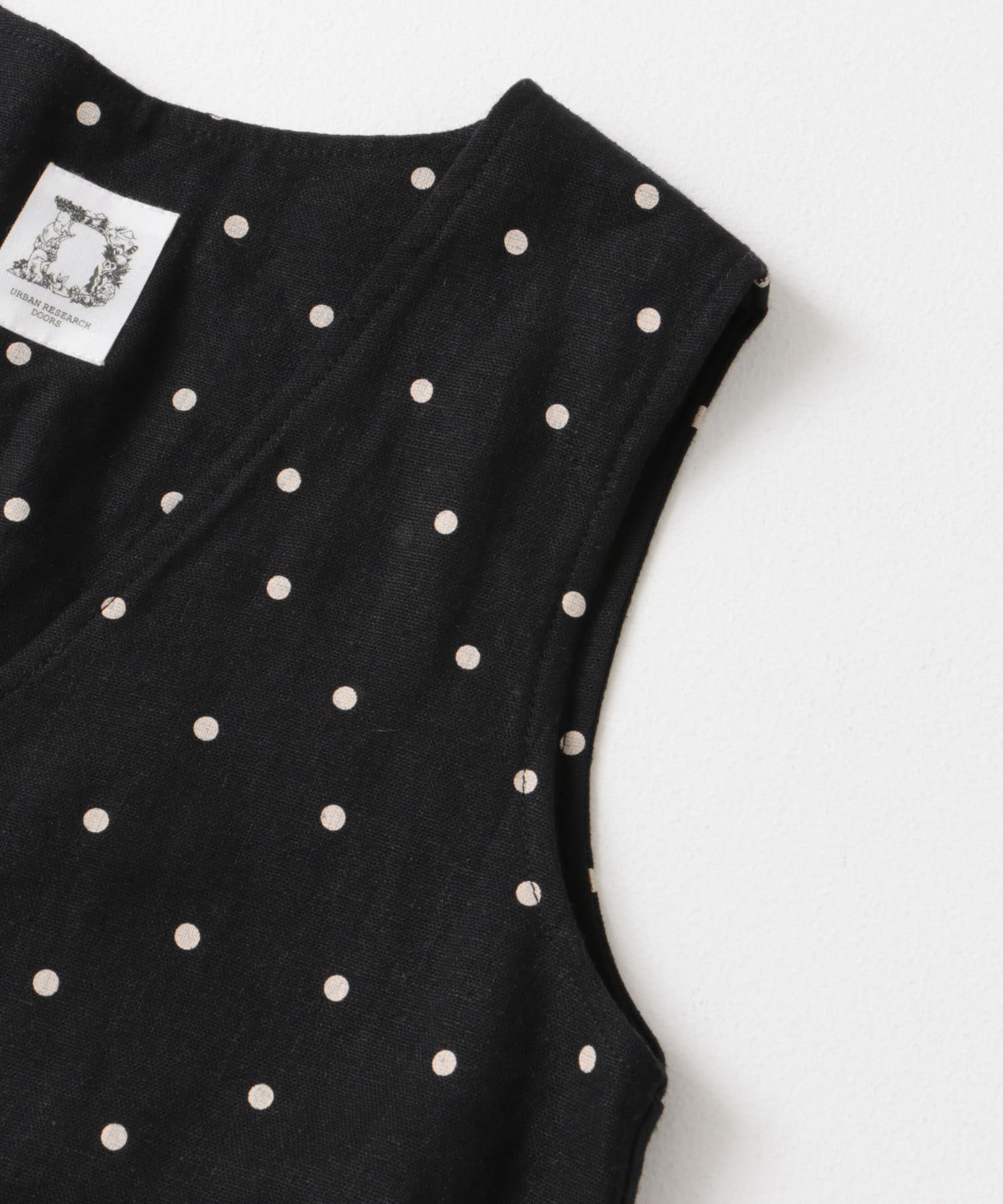 『親子リンク』リネンレーヨンドットオールインワン(KIDS) BLACK 105