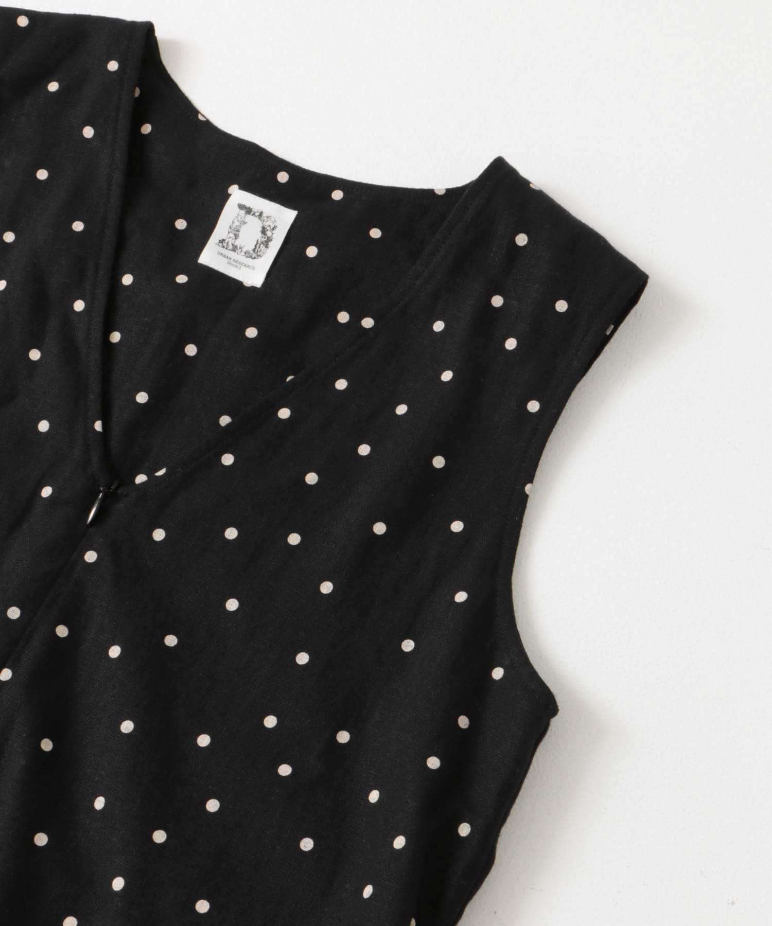『親子リンク』『WEB/一部店舗限定』リネンレーヨンドットオールインワン(KIDS) BLACK 150