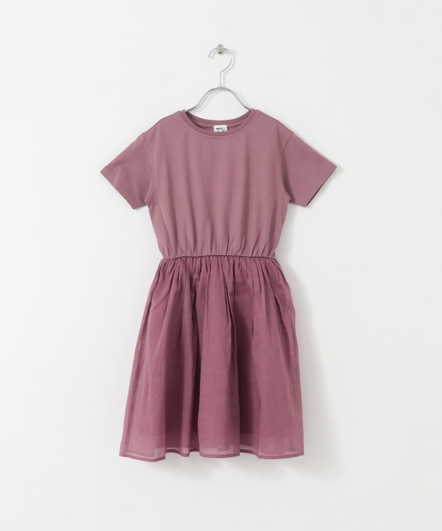 『親子リンク』『UR TECH』ボイルドッキングワンピース(KIDS) PINK 105