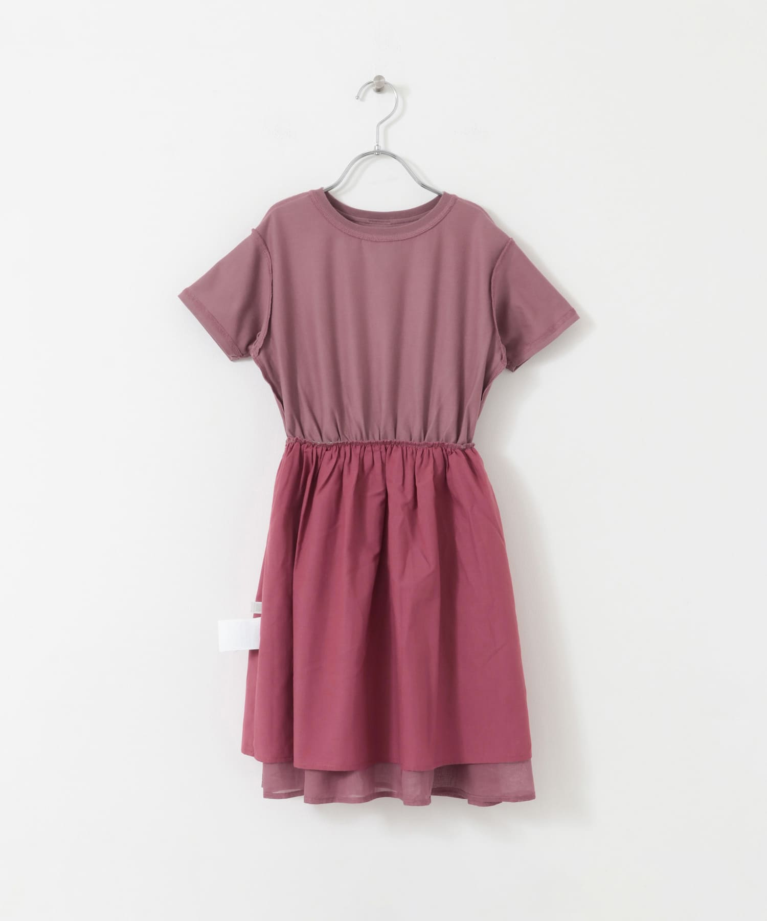 『親子リンク』『UR TECH』ボイルドッキングワンピース(KIDS) PINK 105