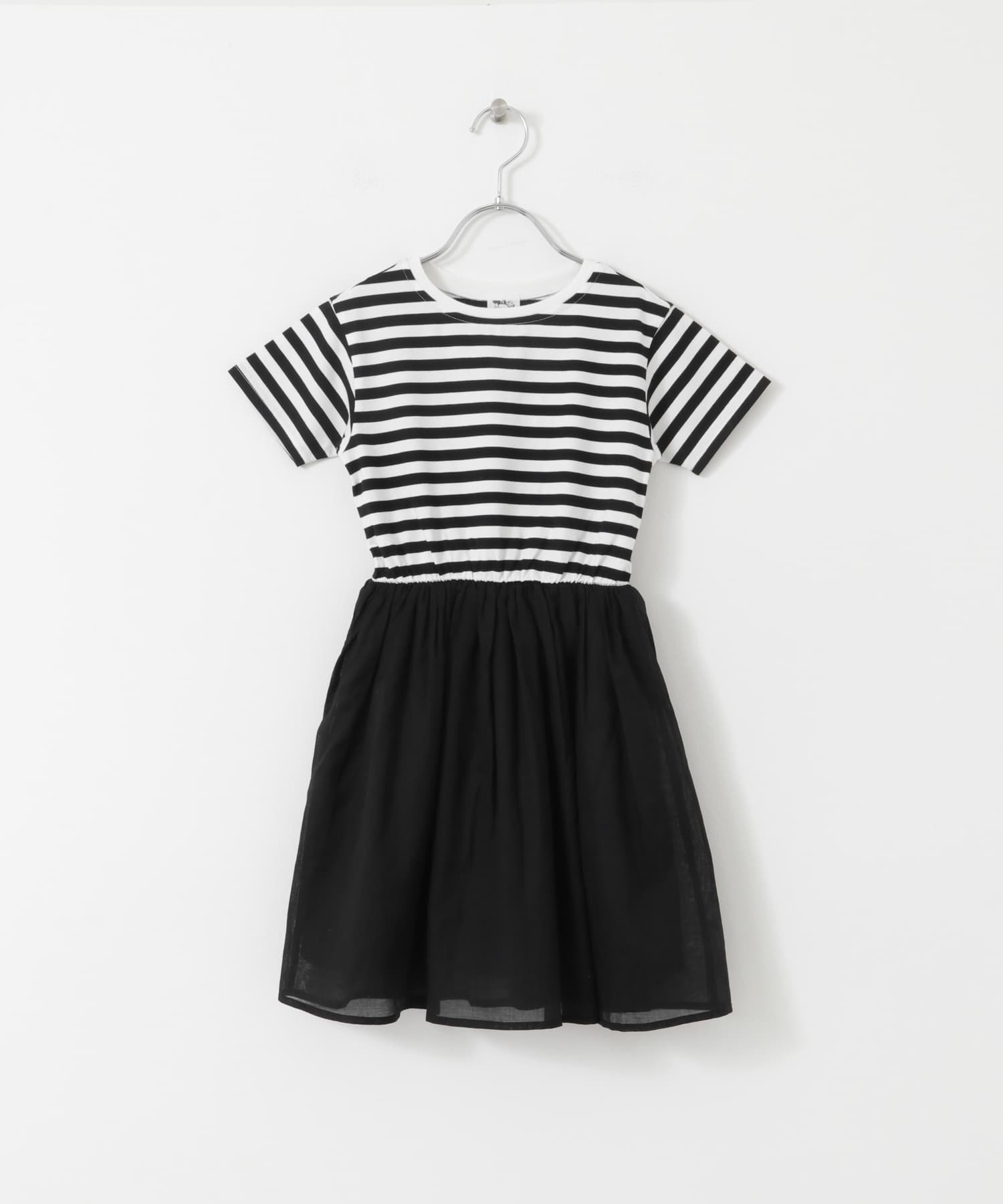 『親子リンク』『UR TECH』ボイルドッキングワンピース(KIDS) BORDER 105