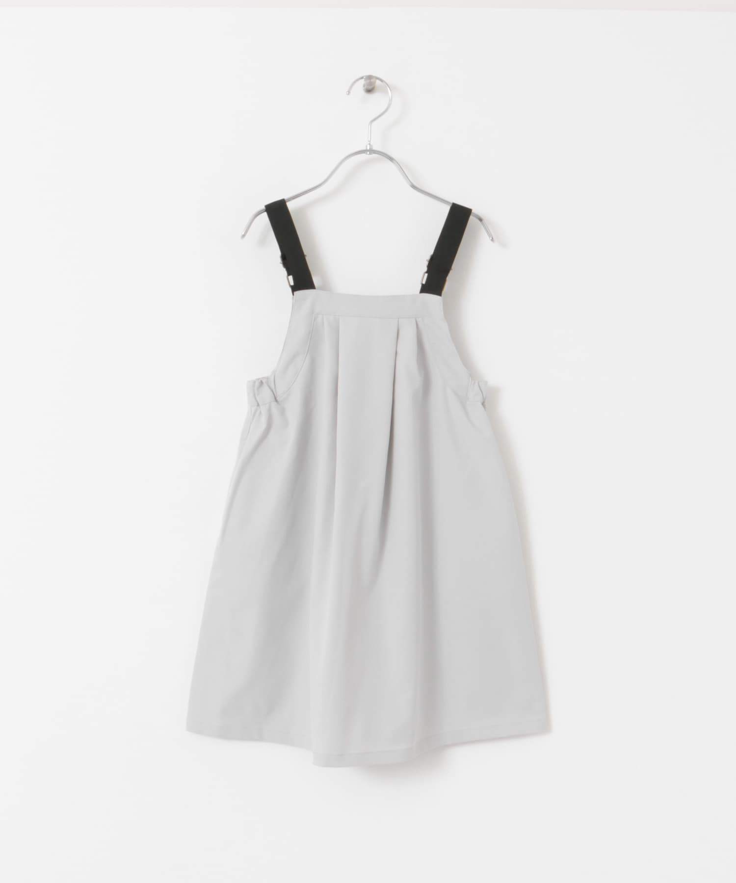 『親子リンク』『UR TECH POLIsh POLI』撥水ワンピース(KIDS) L.GRAY 105
