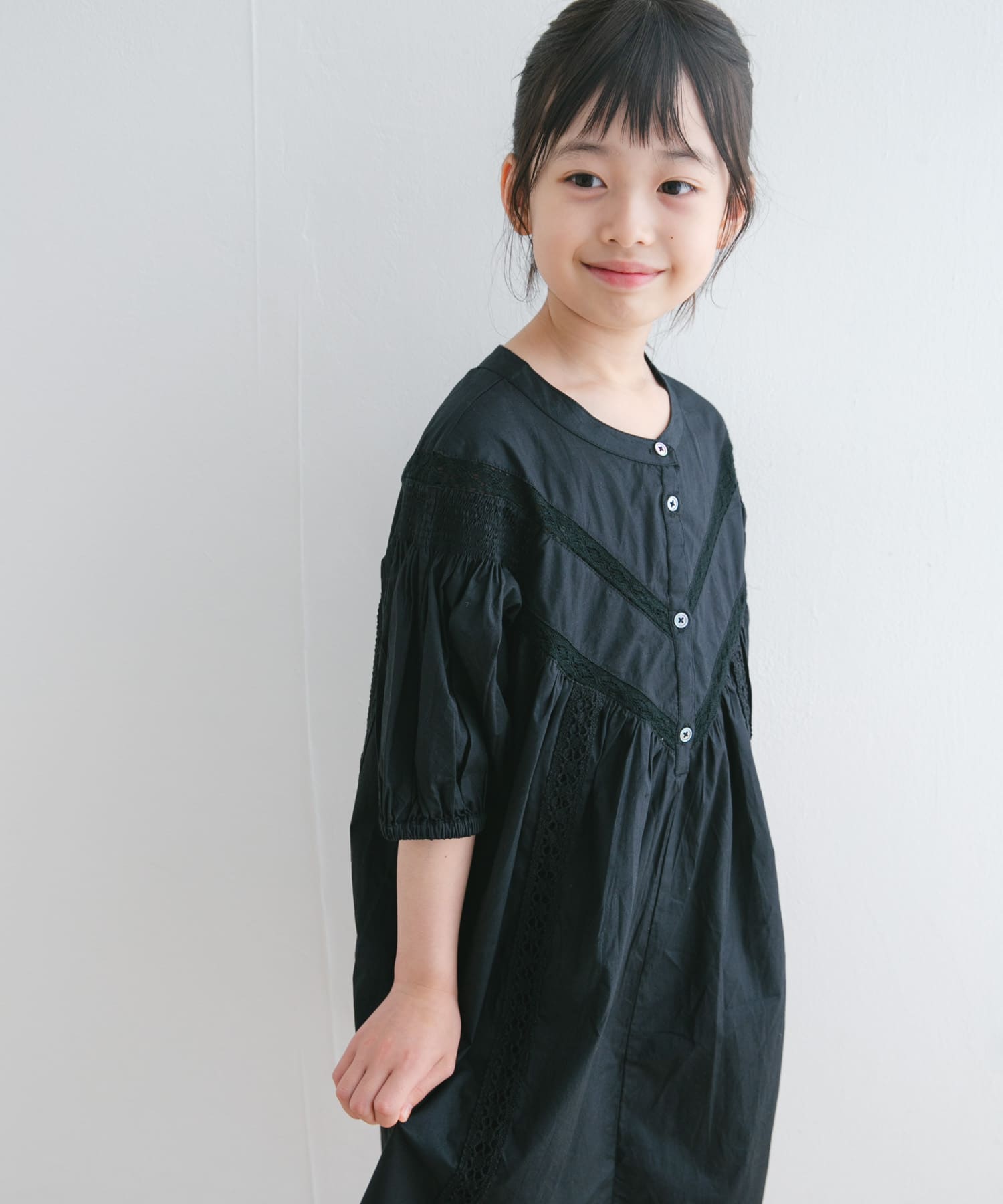 ハシゴレースワンピース(KIDS)
