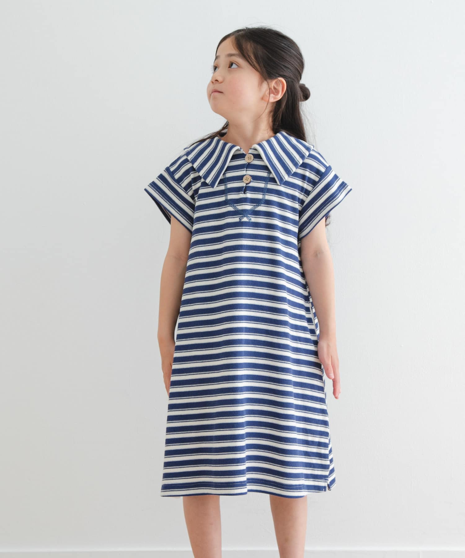 『WEB/一部店舗限定サイズ』セーラーカラーカットワンピース(KIDS)