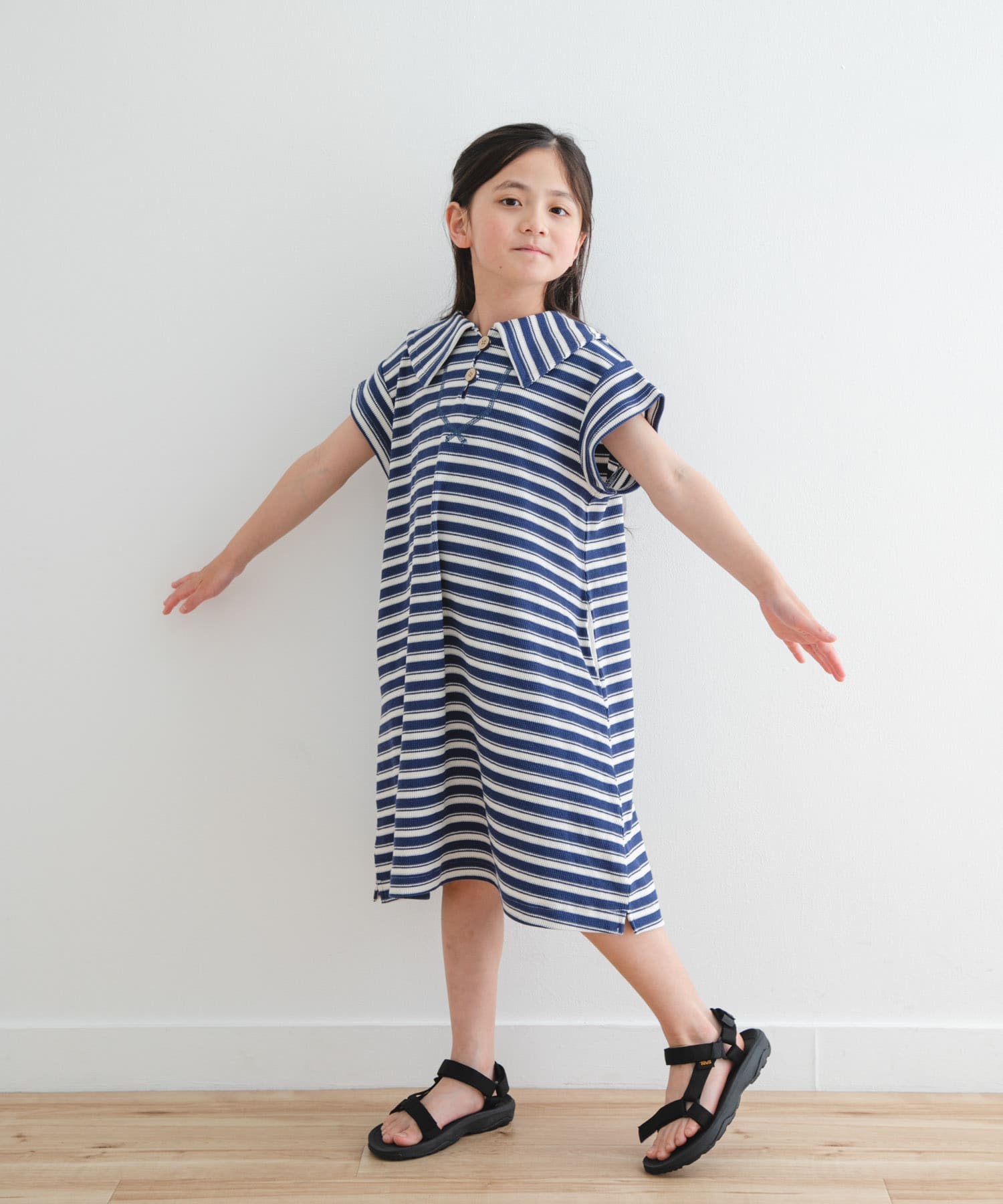 バーバリーキッズ☆セーラーワンピ☆size14 WEB/一部店舗限定サイズ』セーラーカラーカットワンピース(KIDS)(105
