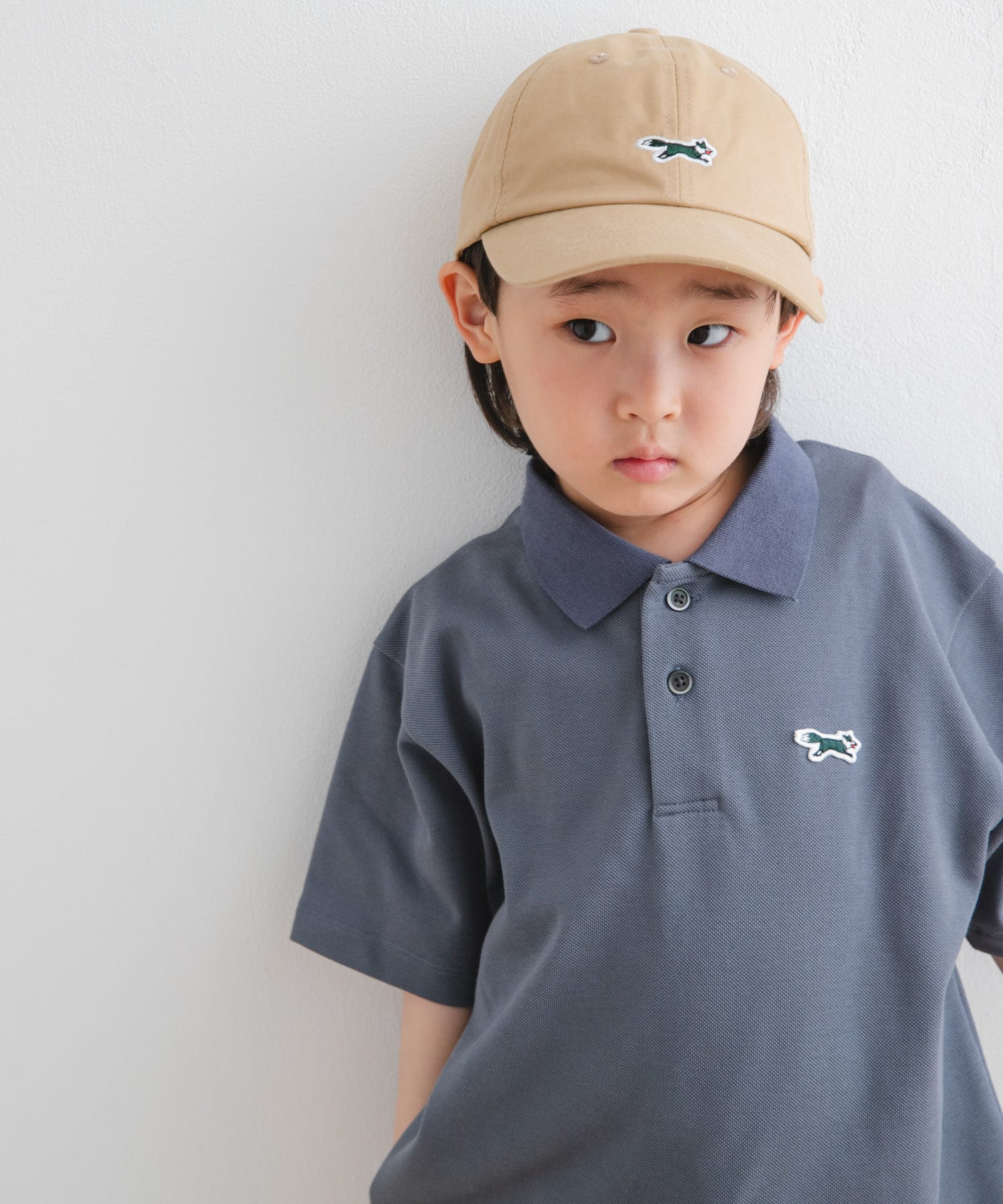 『別注』PENNEYS×DOORS　THE FOXワッペンキャップ(KIDS) BEIGE one
