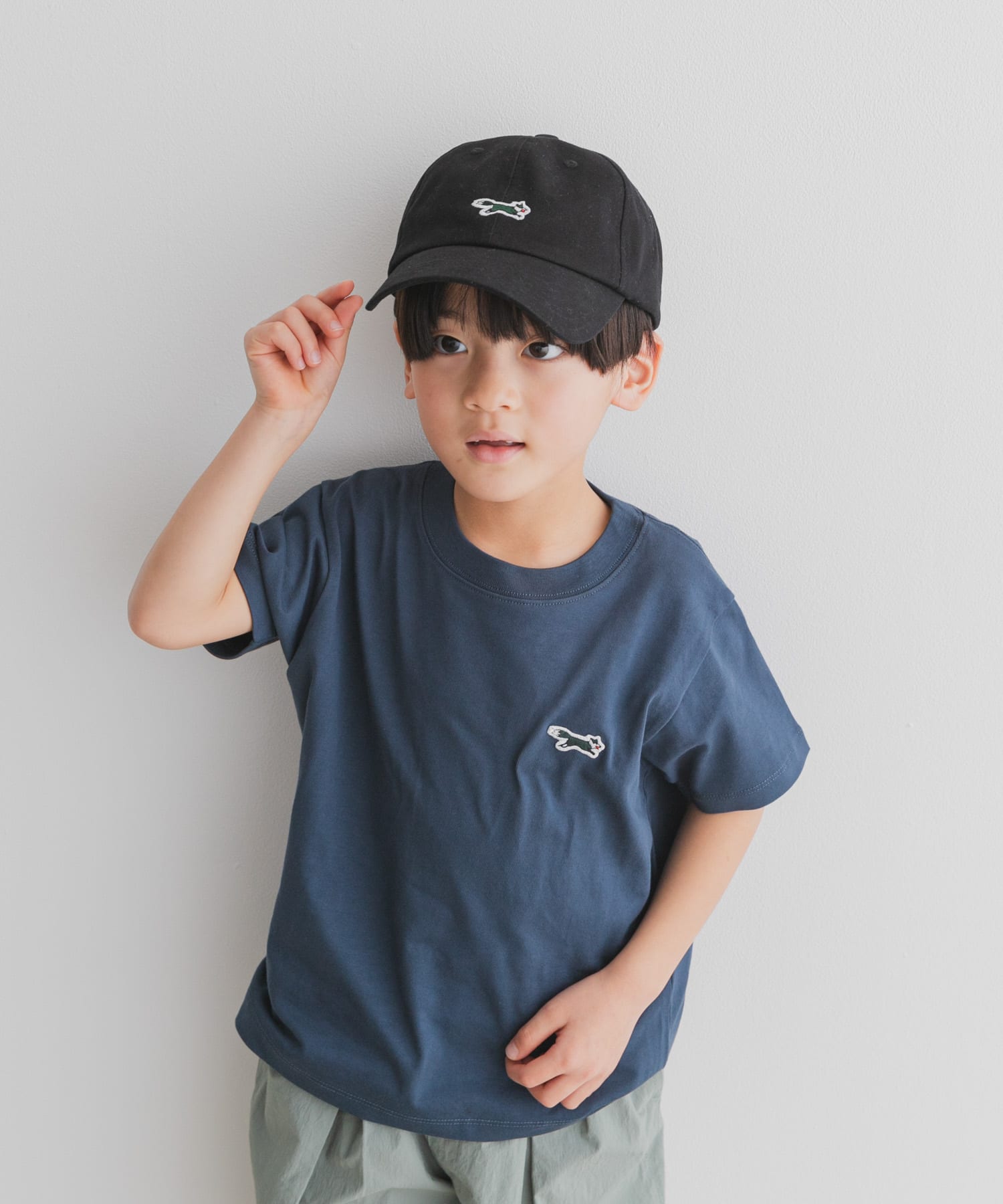 『別注』PENNEYS×DOORS　THE FOXワッペンキャップ(KIDS) BLACK one