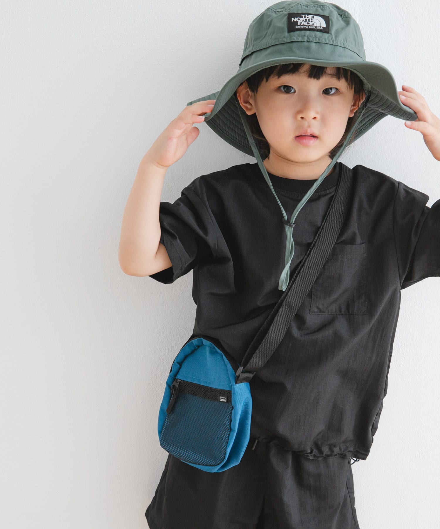 撥水ショルダーバッグ(KIDS) BLUE one