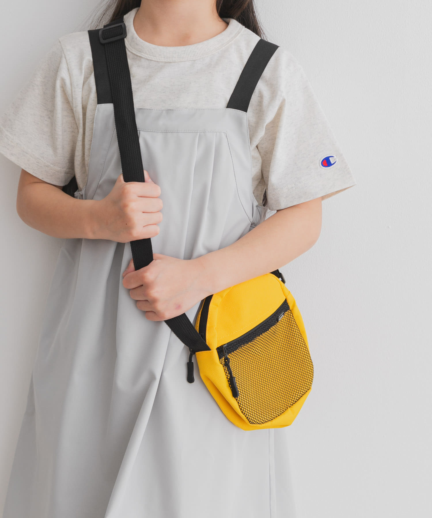 撥水ショルダーバッグ(KIDS) YELLOW one