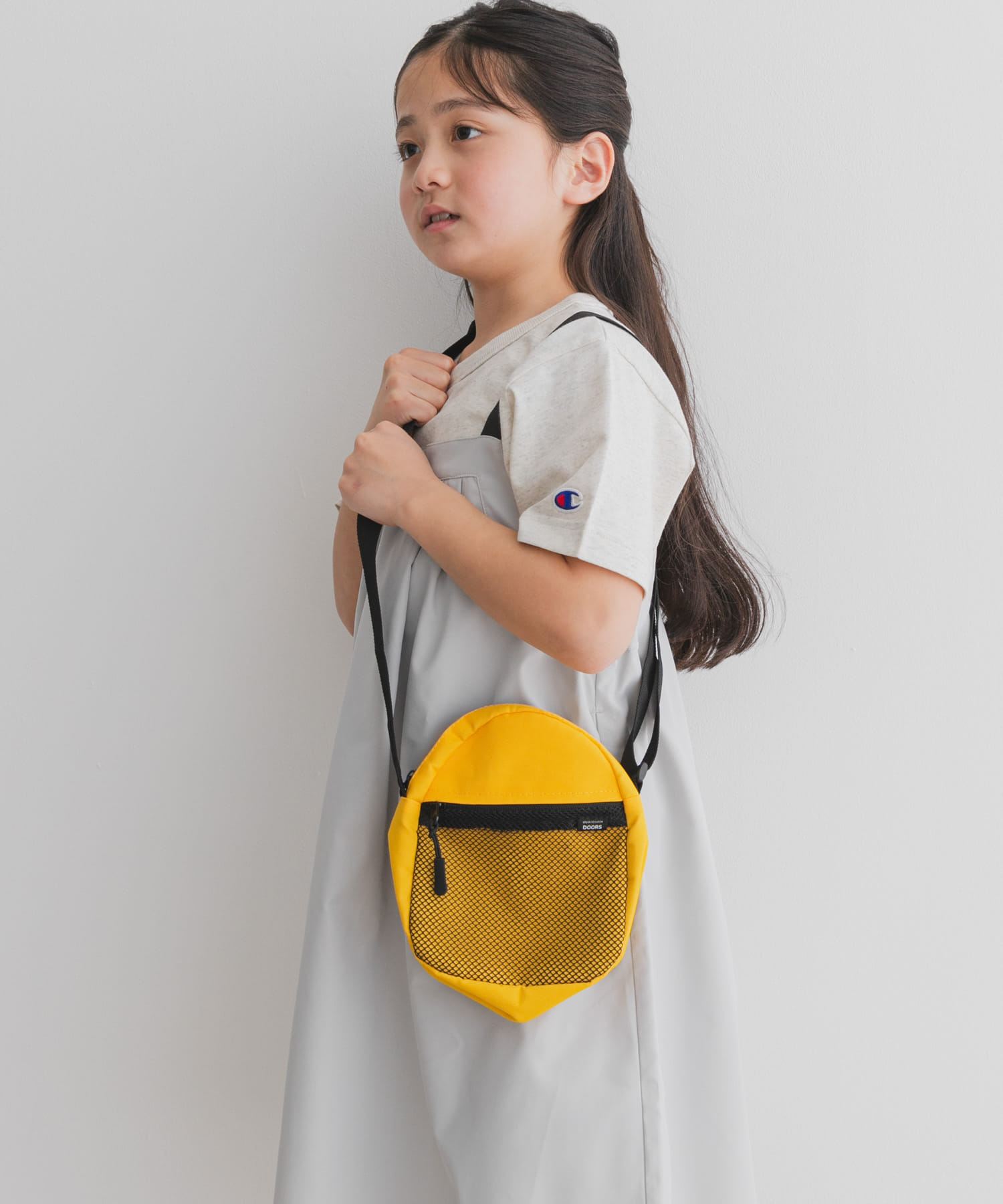 撥水ショルダーバッグ(KIDS) YELLOW one