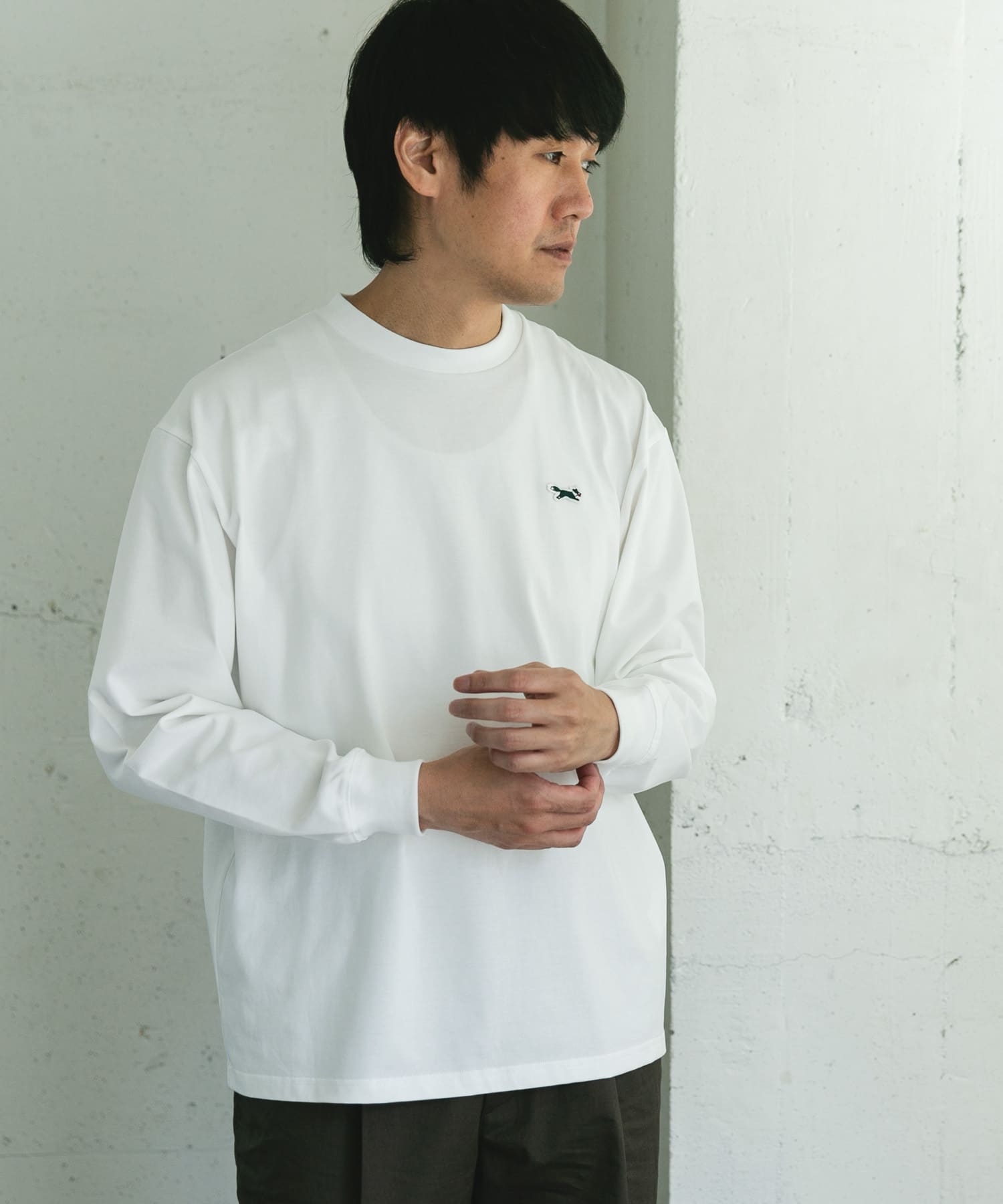 別注』PENNEYS×DOORS THE FOX 天竺ロングスリーブTシャツ(M WHITE