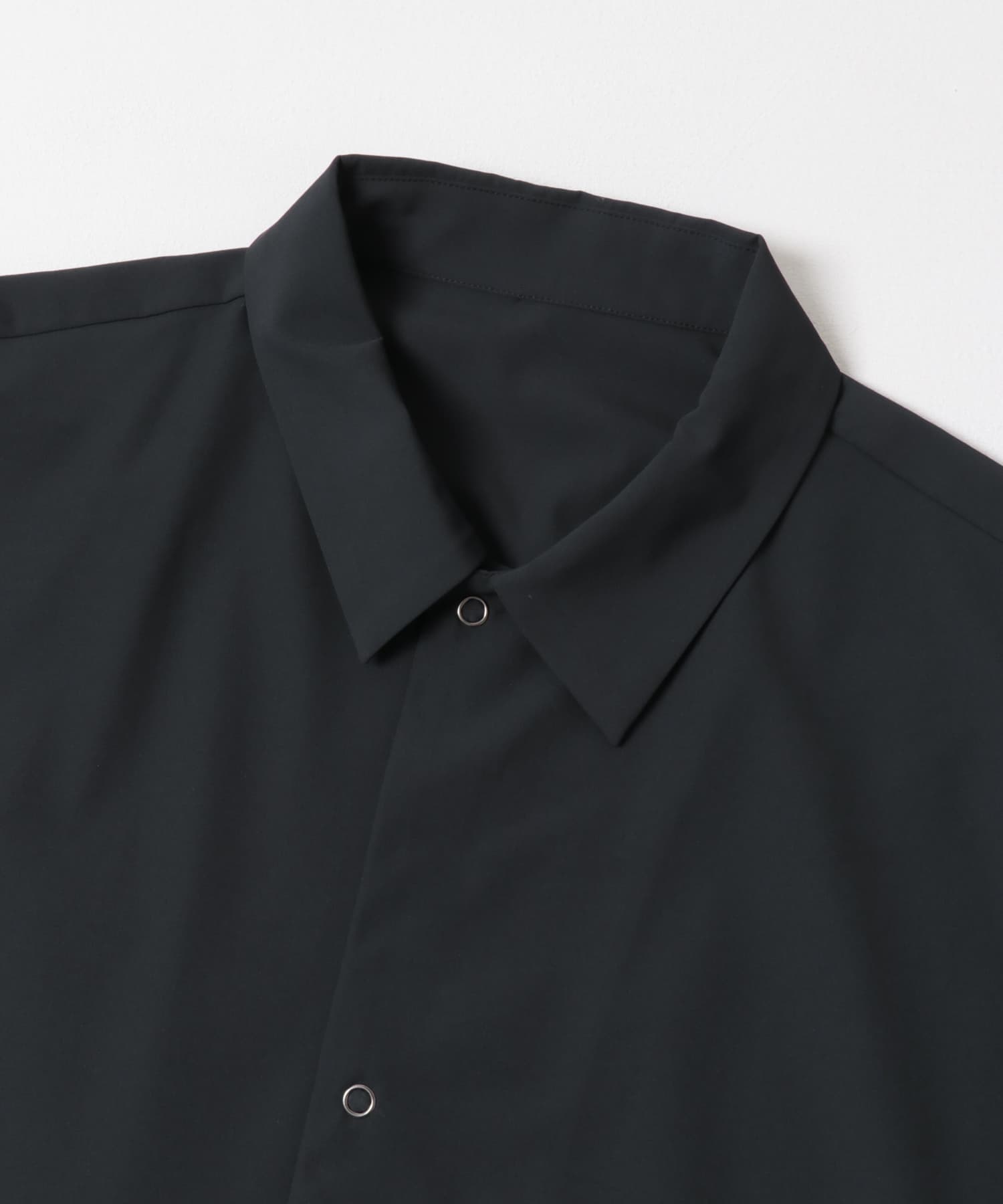 『UR TECH』サマシェア ロングスリーブシャツカーディガン CHARCOAL M