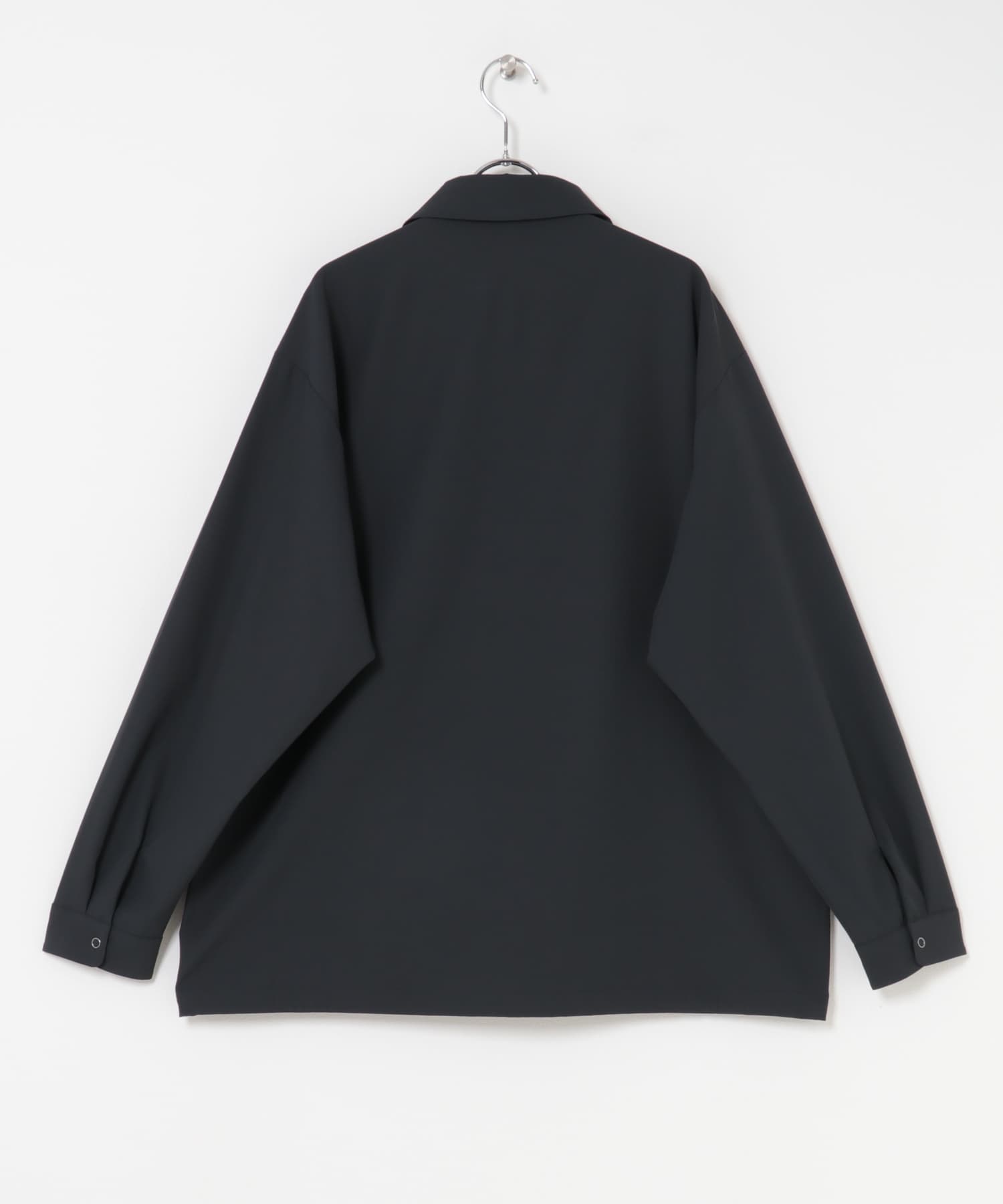 『UR TECH』サマシェア ロングスリーブシャツカーディガン CHARCOAL M