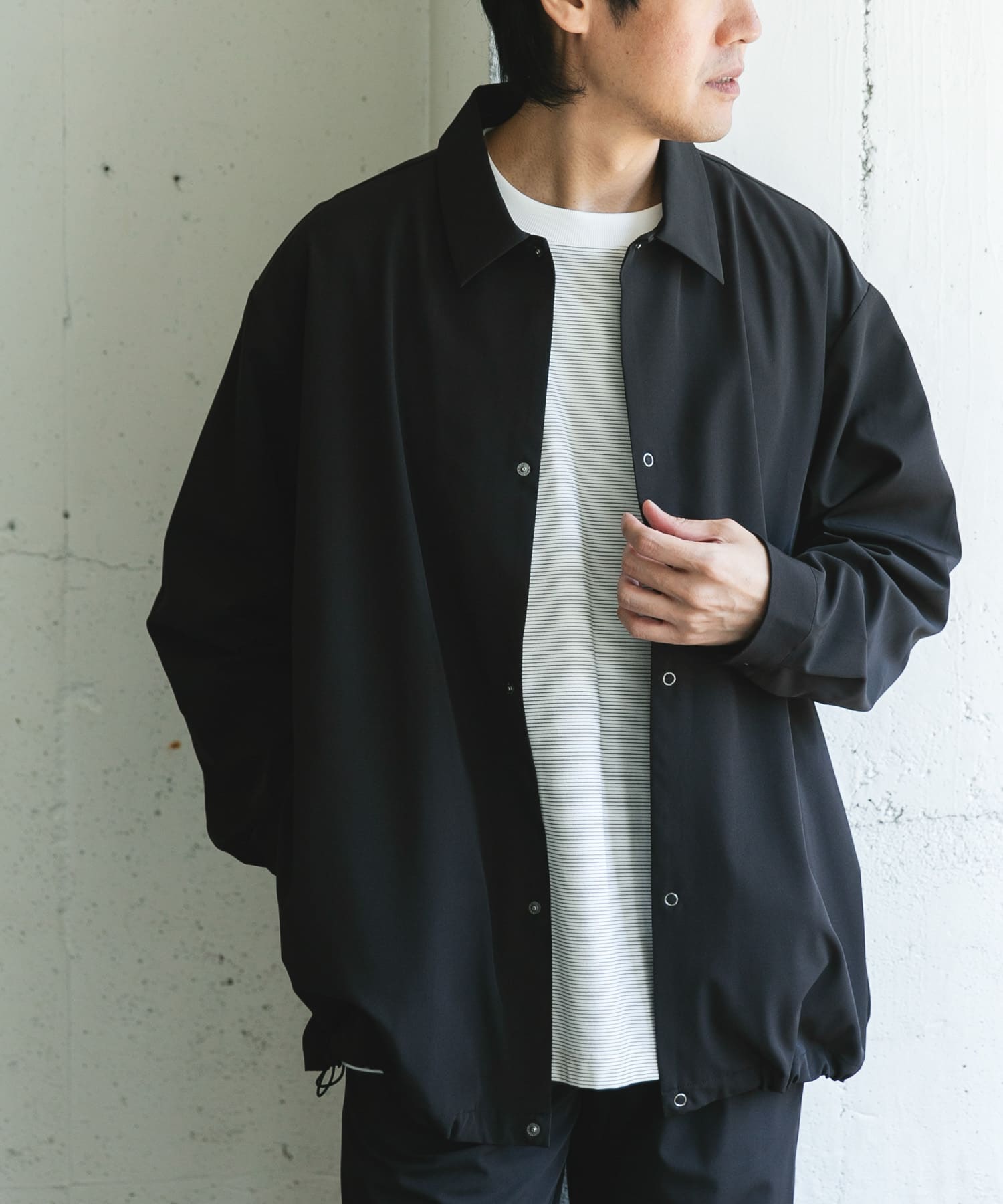 『UR TECH』サマシェア ロングスリーブシャツカーディガン