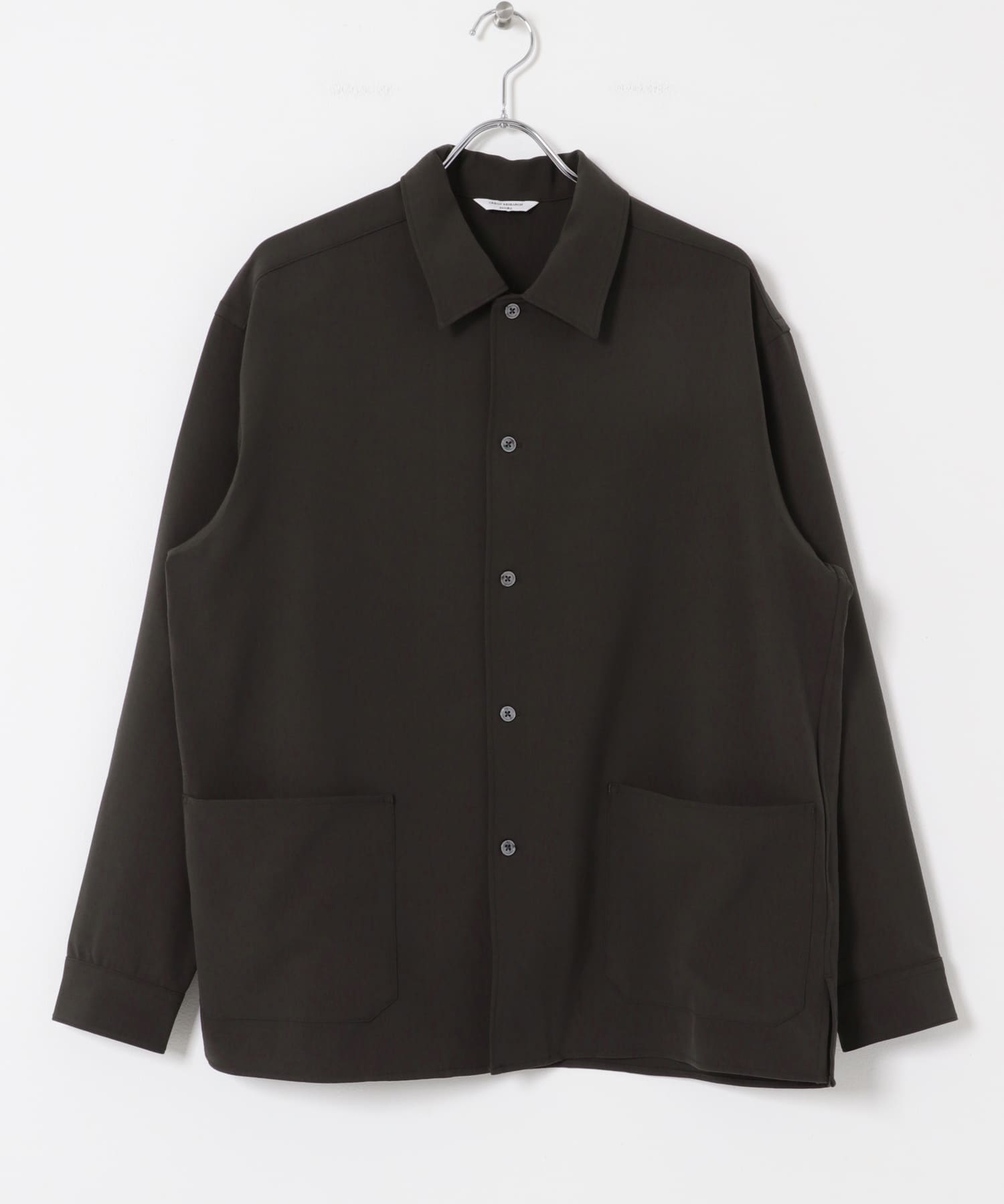 ウールライクシャツジャケット BROWN M