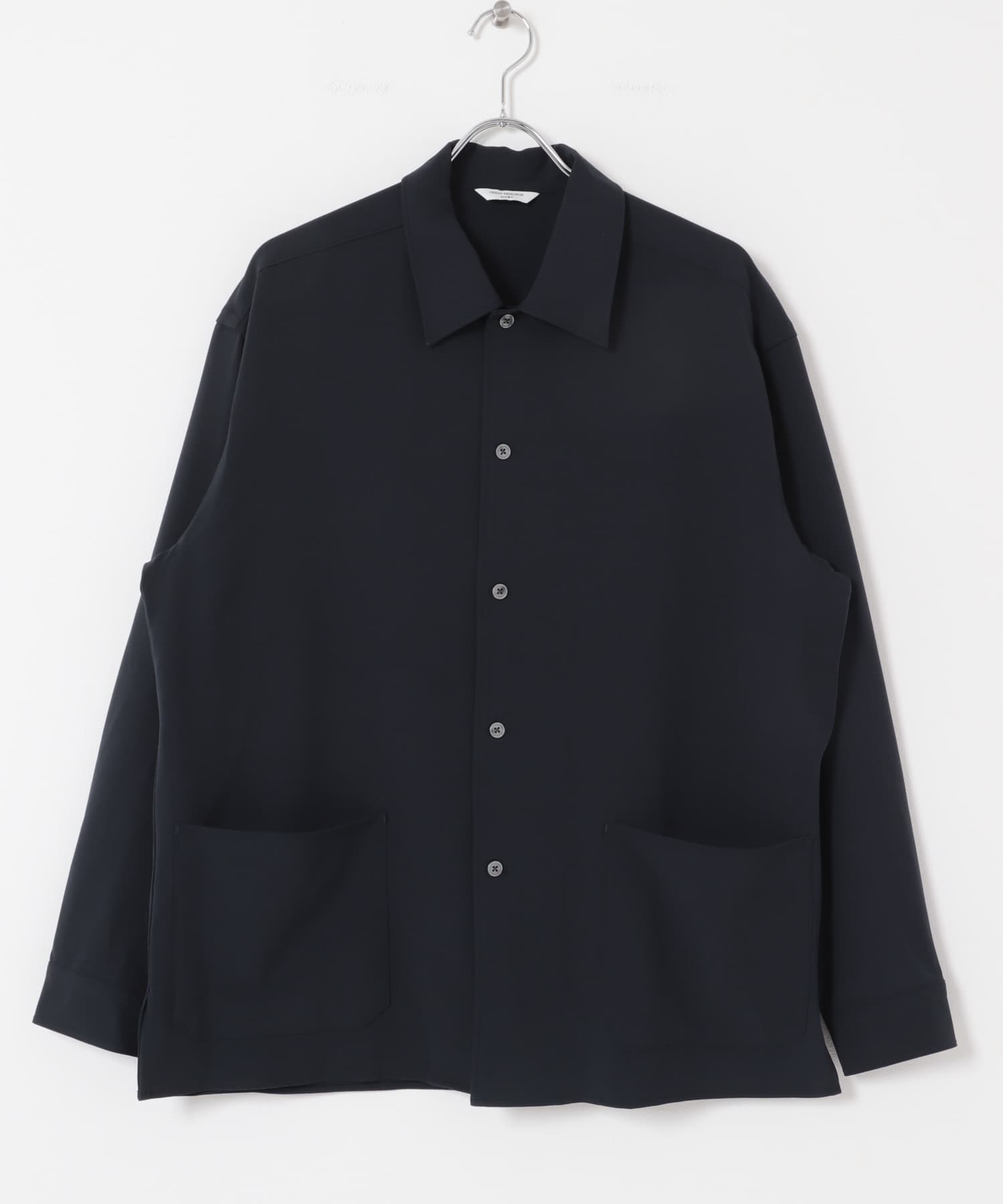 ウールライクシャツジャケット NAVY M