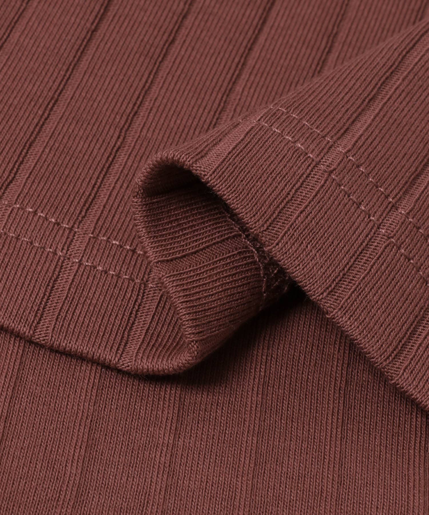 針抜き長袖カットソー BRICK M