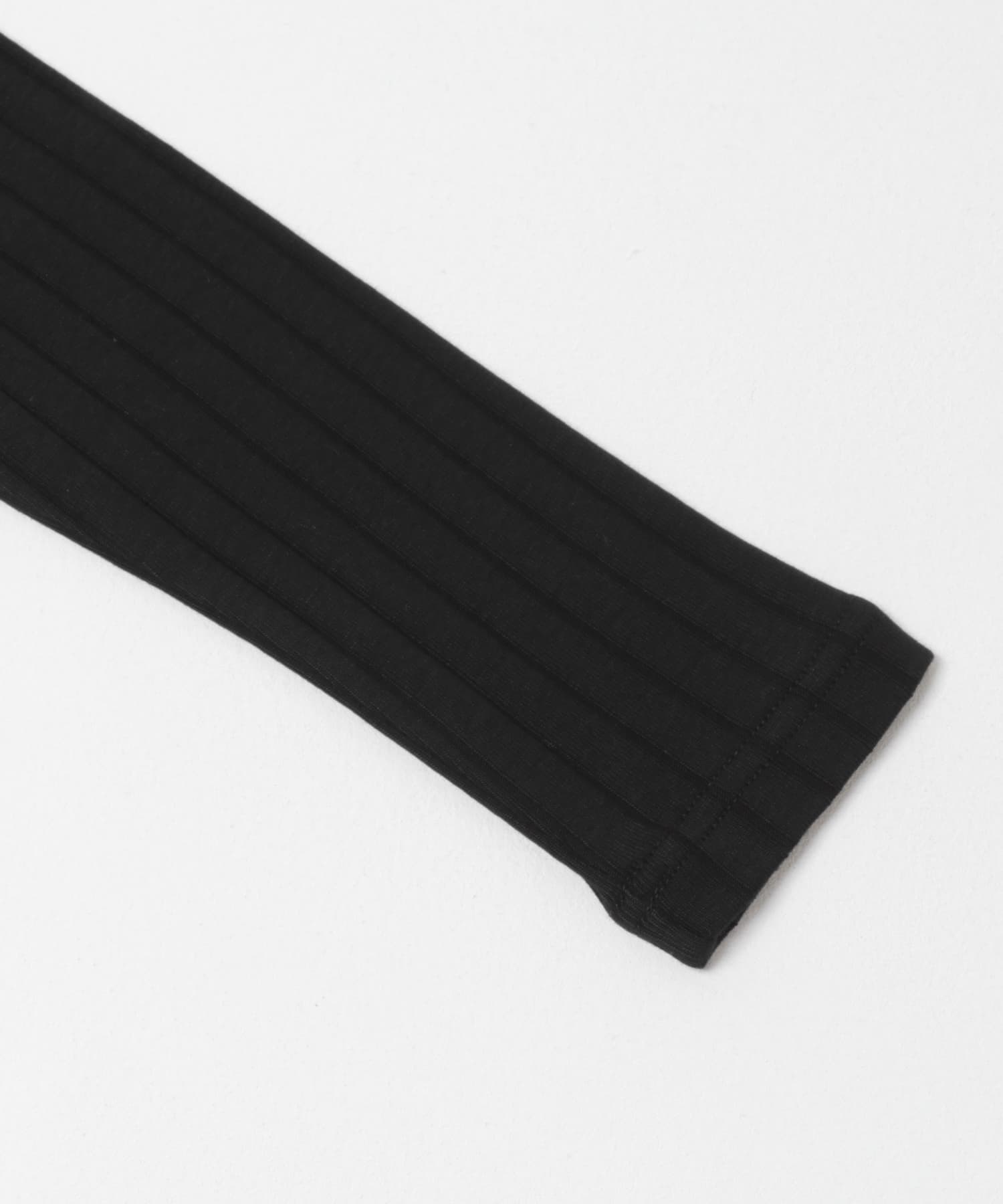 針抜き長袖カットソー BLACK M
