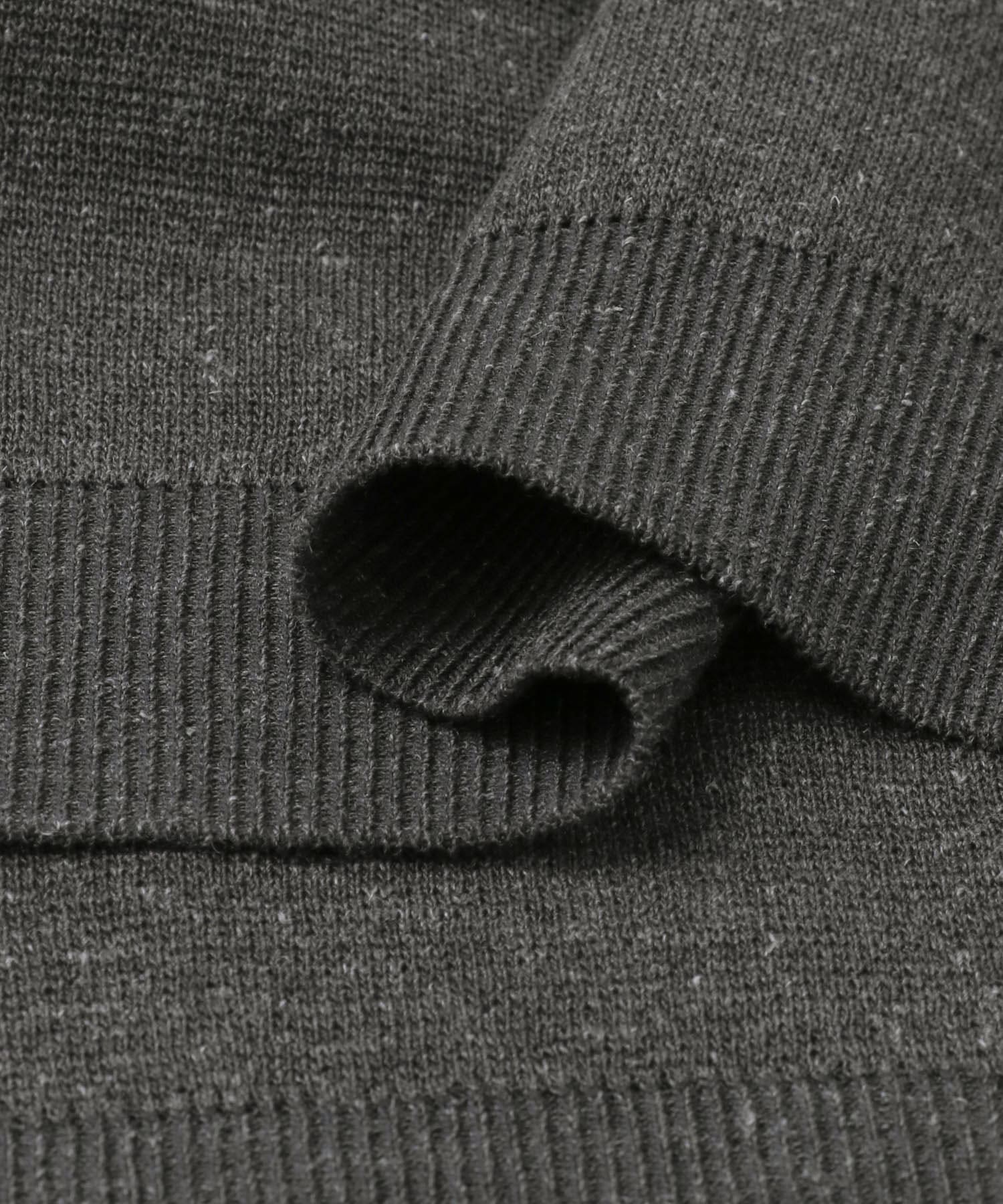 ニットポロシャツ CHARCOAL M