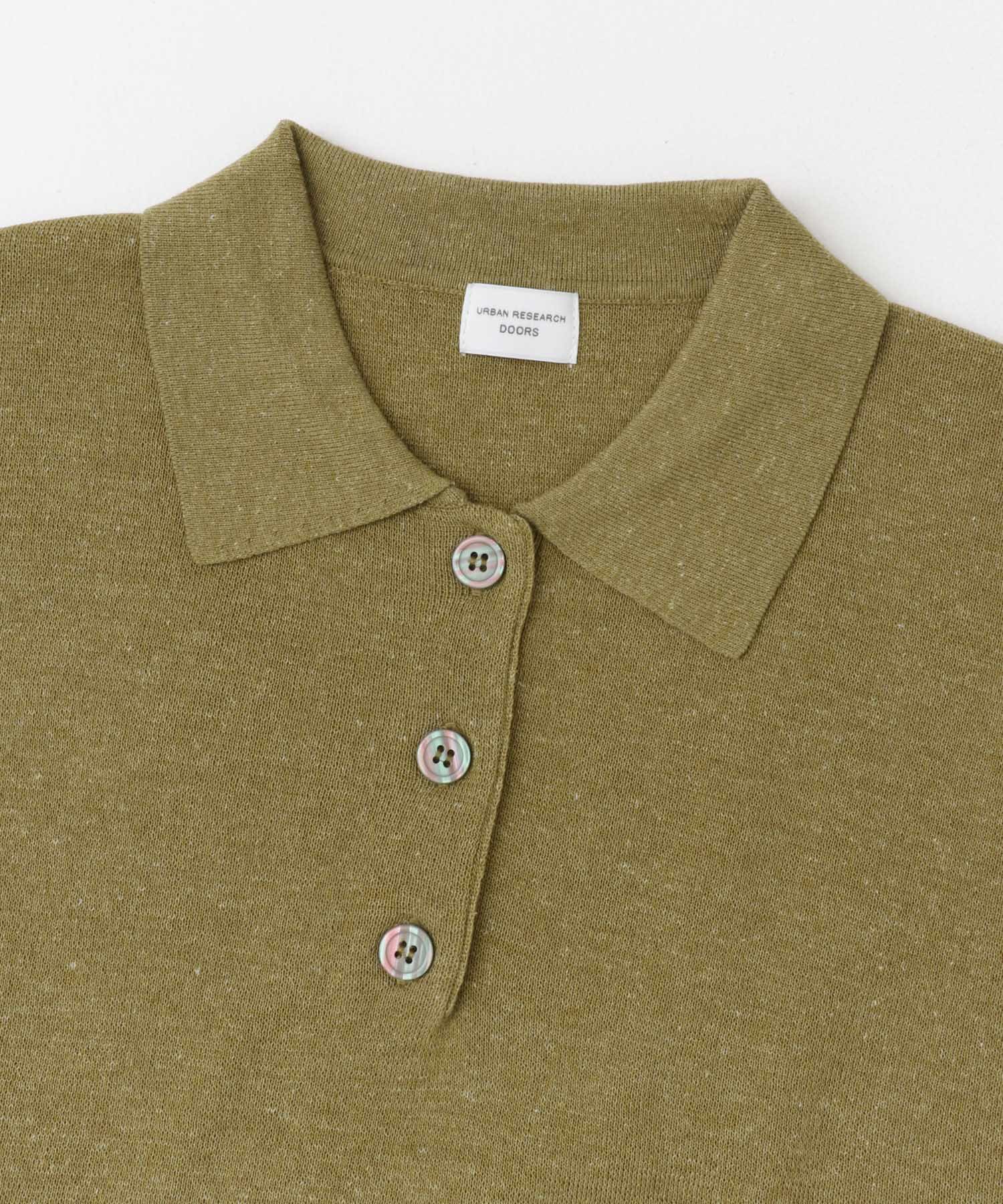 ニットポロシャツ Y.KHAKI M