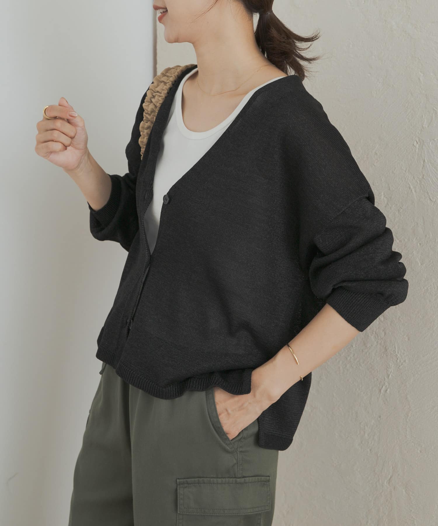 Peak URBAN RESEARCH DOORS カーディガン M URBAN RESEARCH DOORS カーディガン ハードニットカーディガン