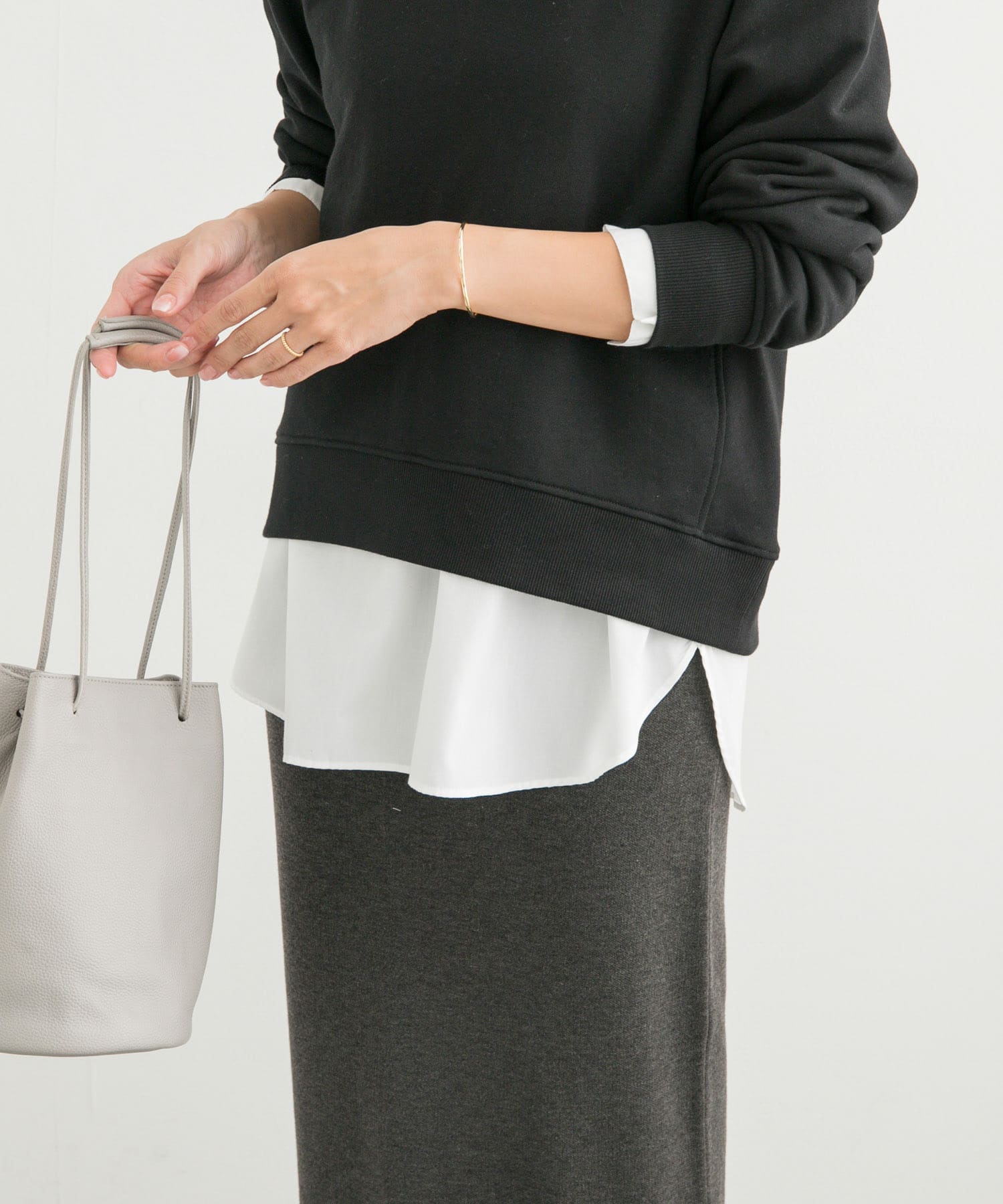 UR TECH』クルーネックプルオーバーシャツ(M OFF WHITE): トップス