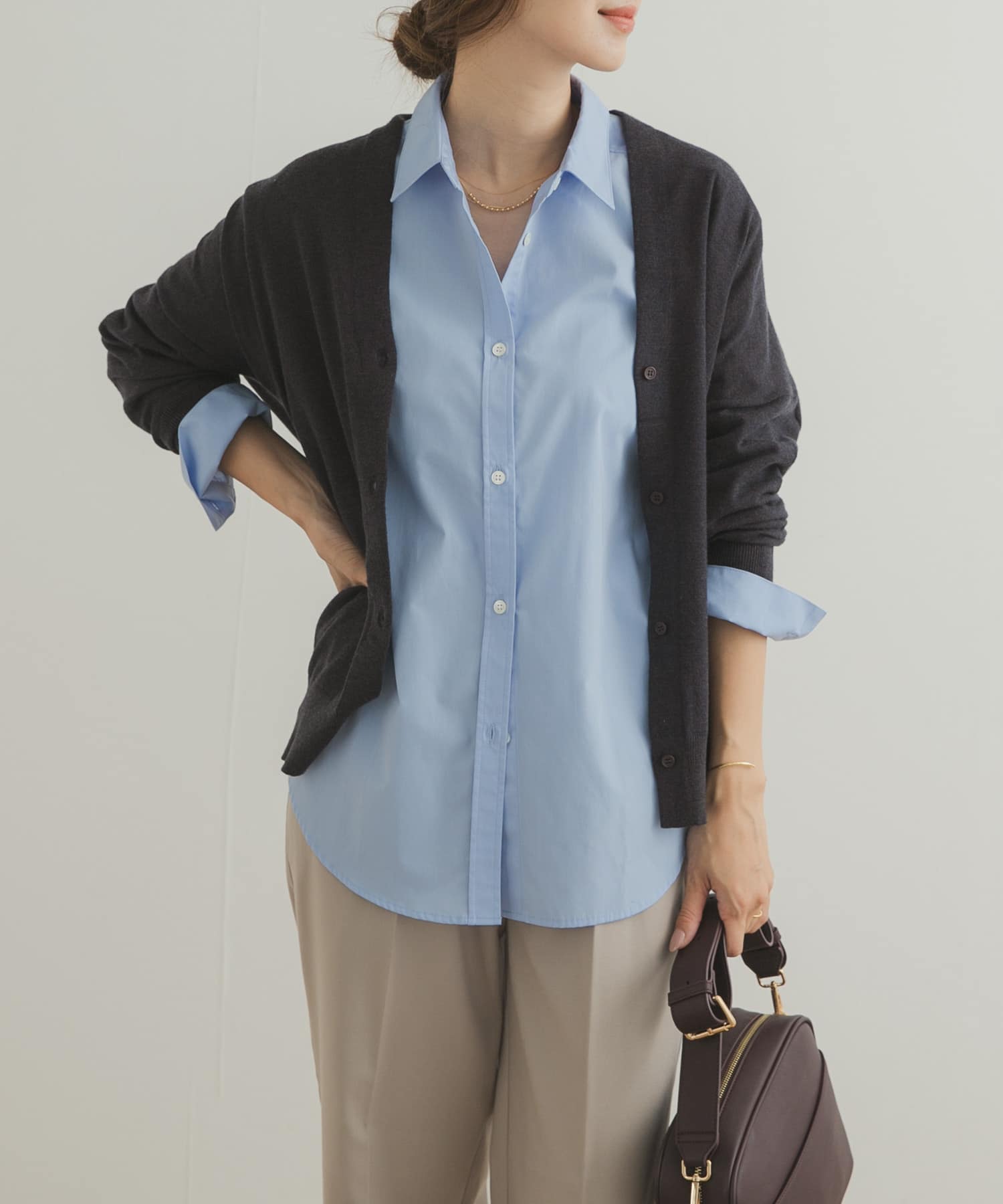 『UR TECH DRYLUXE』レギュラーカラーオーバーシャツ