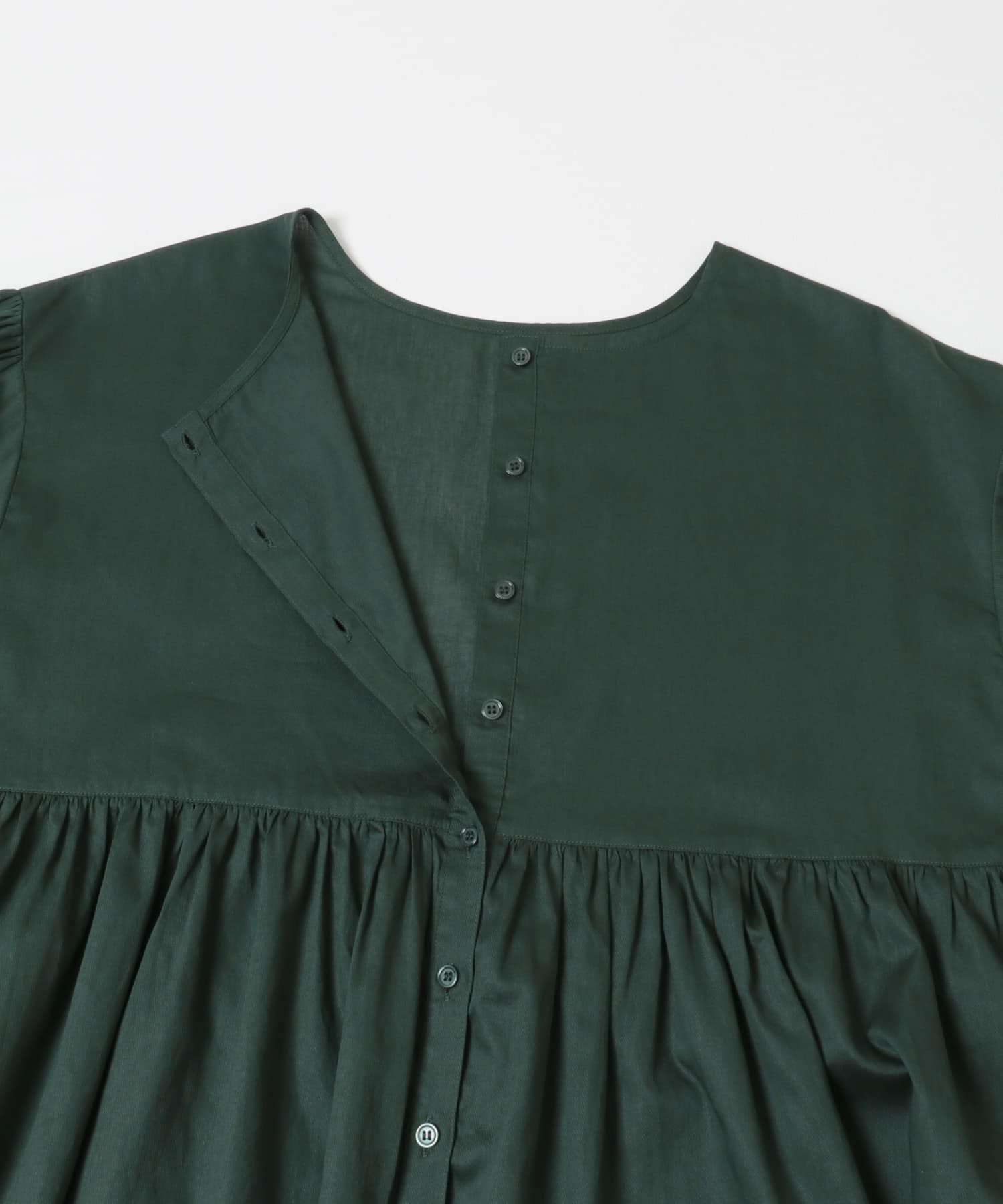 コットンツイル2WAYギャザーブラウス(M BROWN): トップス｜URBAN