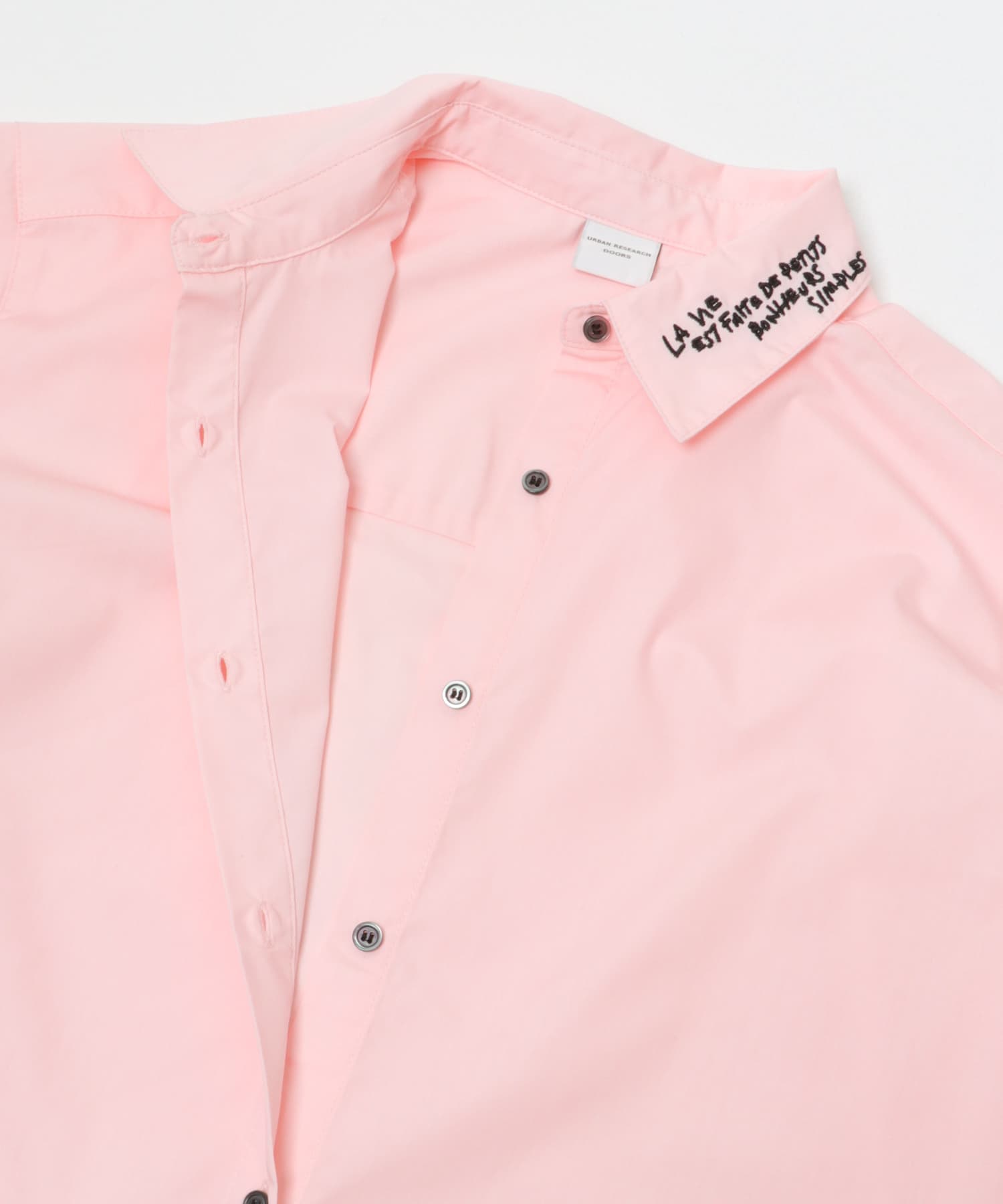 衿ロゴ刺繍カラーシャツ(M PINK): トップス｜URBAN RESEARCH公式